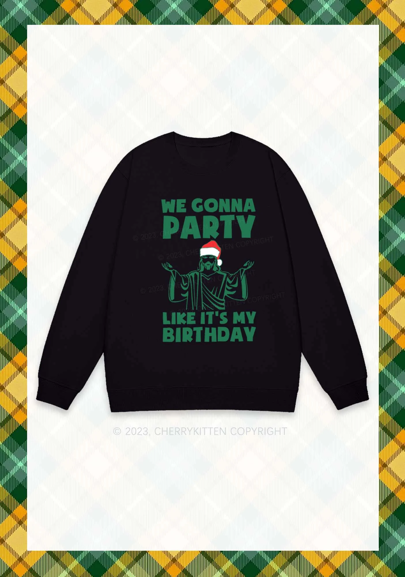We Gonna Party Christmas Y2K Sweatshirt Cherrykitten - Image 4