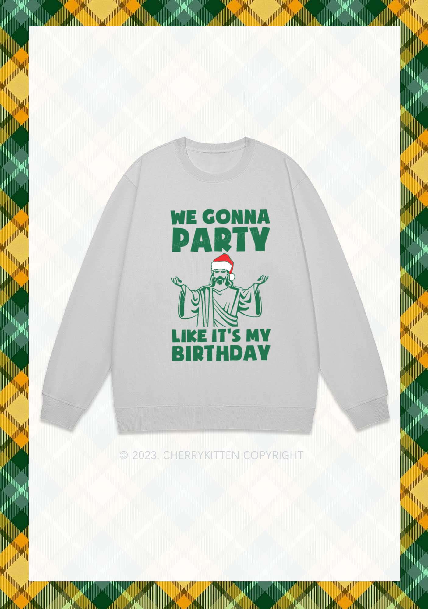 We Gonna Party Christmas Y2K Sweatshirt Cherrykitten - Image 6
