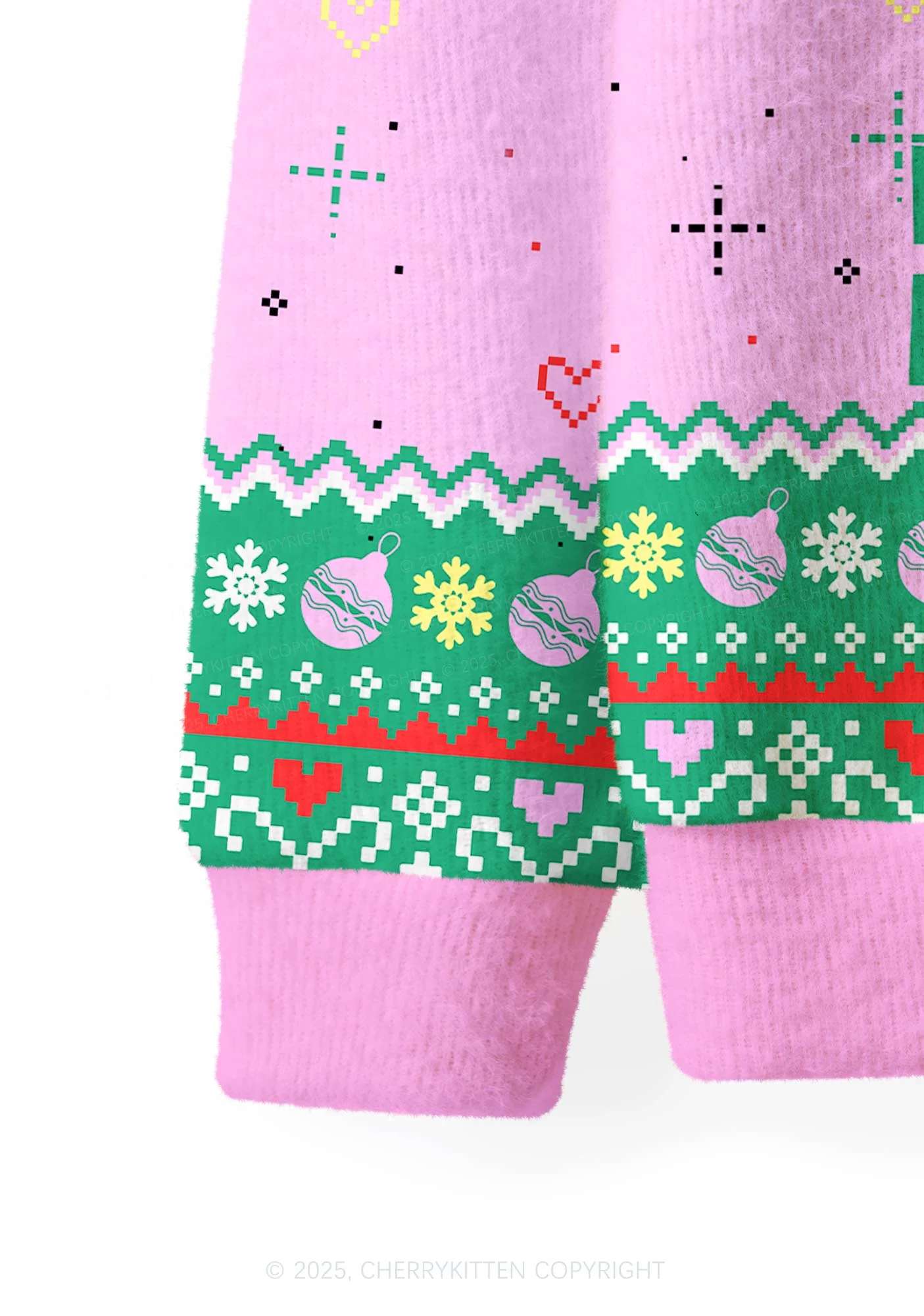 We Gonna Party Y2K Christmas Cardigan Knit Sweatshirt Cherrykitten - Image 6
