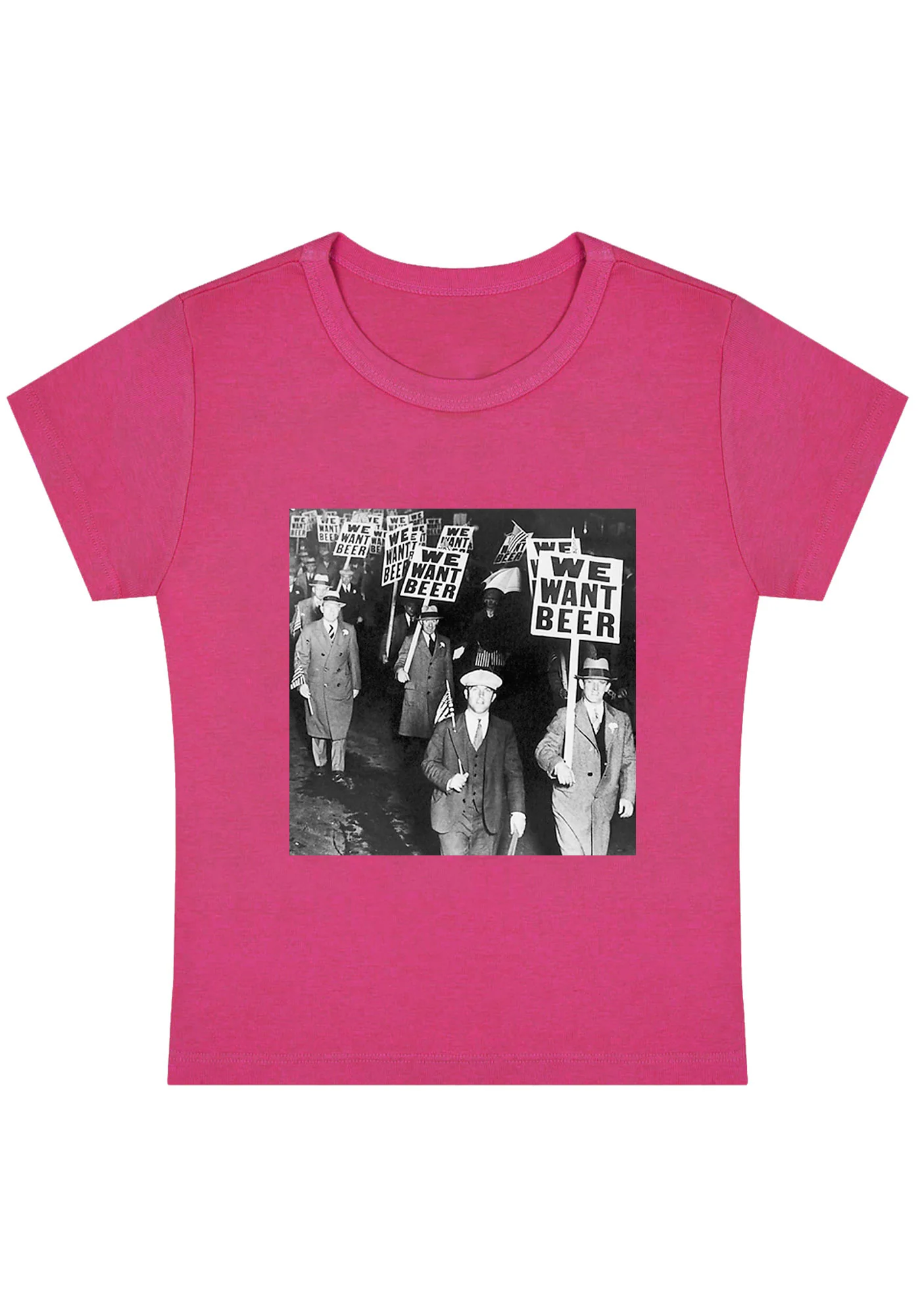 We Want Beer Y2K Baby Tee - Image 4