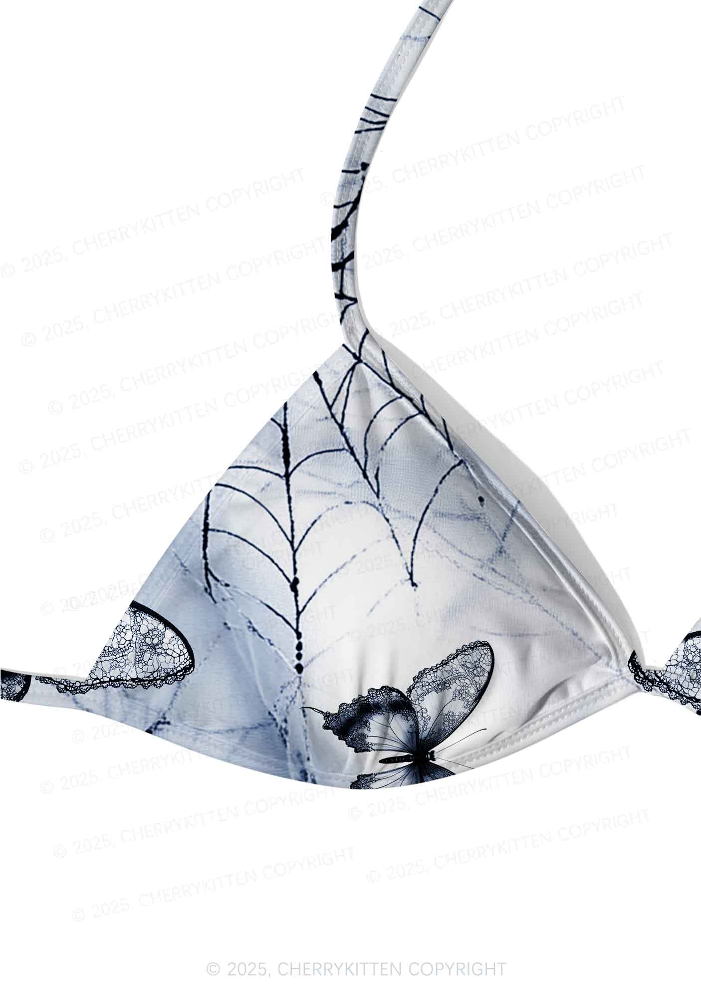 Web And Butterflies Y2K Print Bikini Set Cherrykitten - Image 4