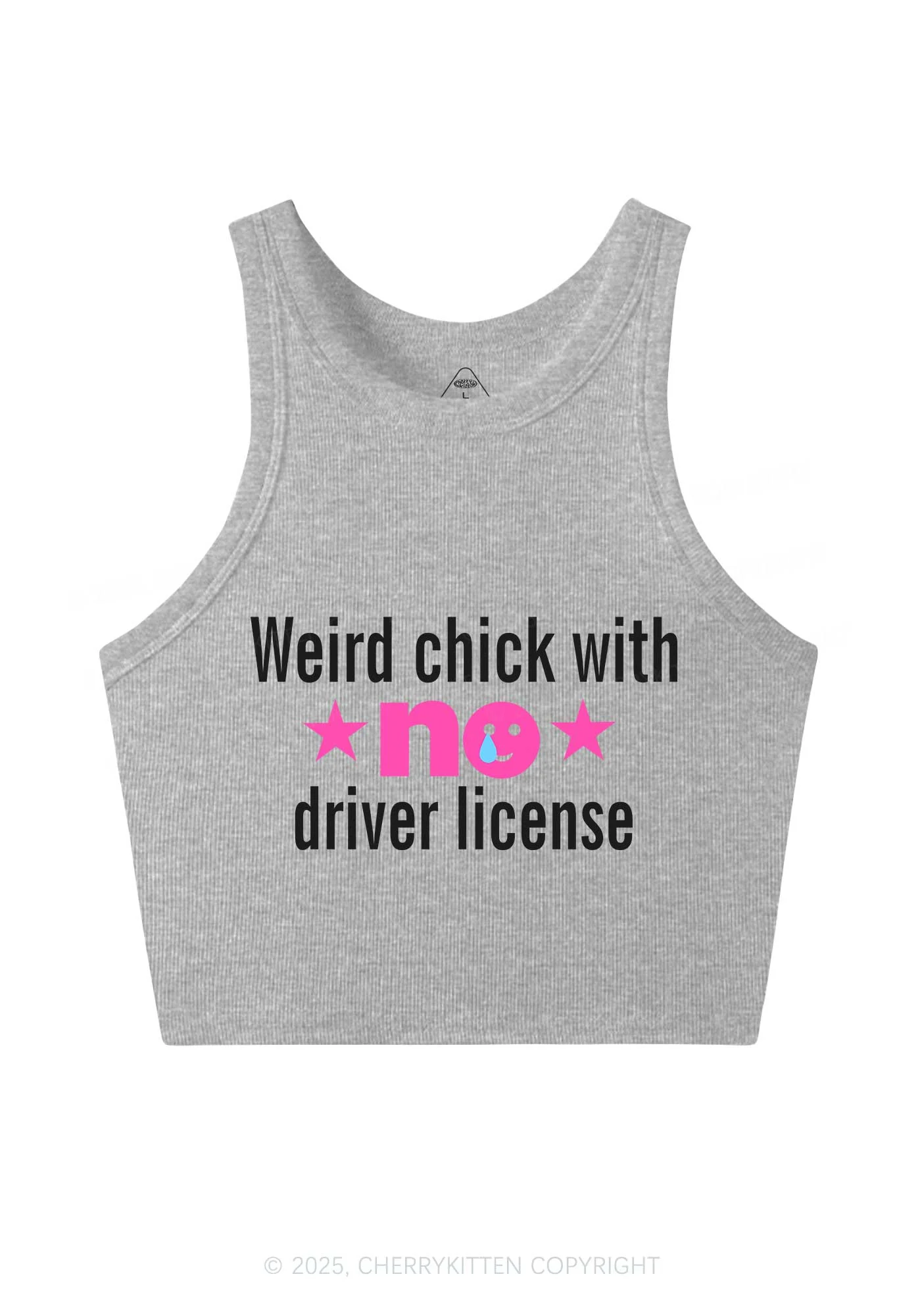 Weird Chick Y2K Crop Tank Top Cherrykitten - Image 5