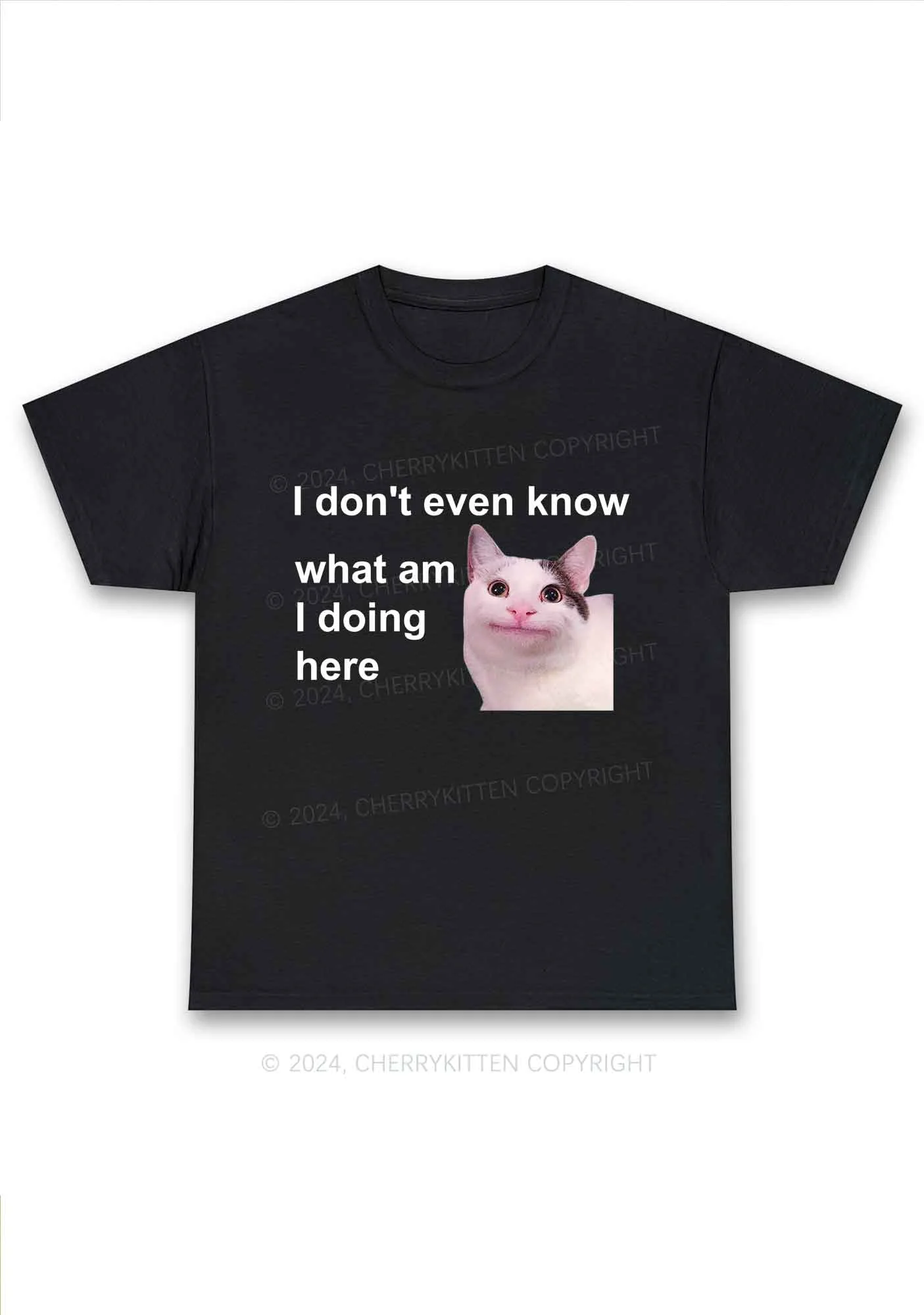 What Am I Doing Here Y2K Chunky Shirt Cherrykitten - Image 3