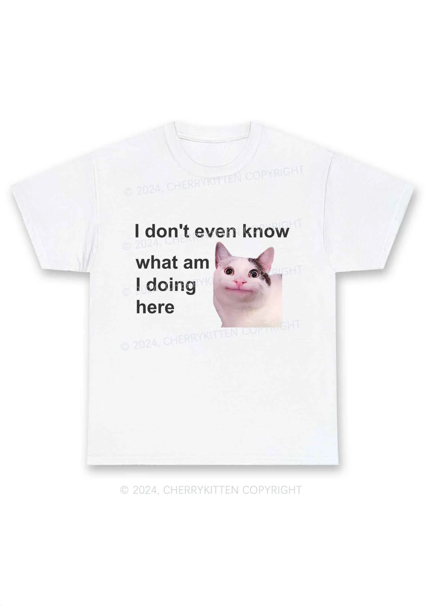 What Am I Doing Here Y2K Chunky Shirt Cherrykitten - Image 4