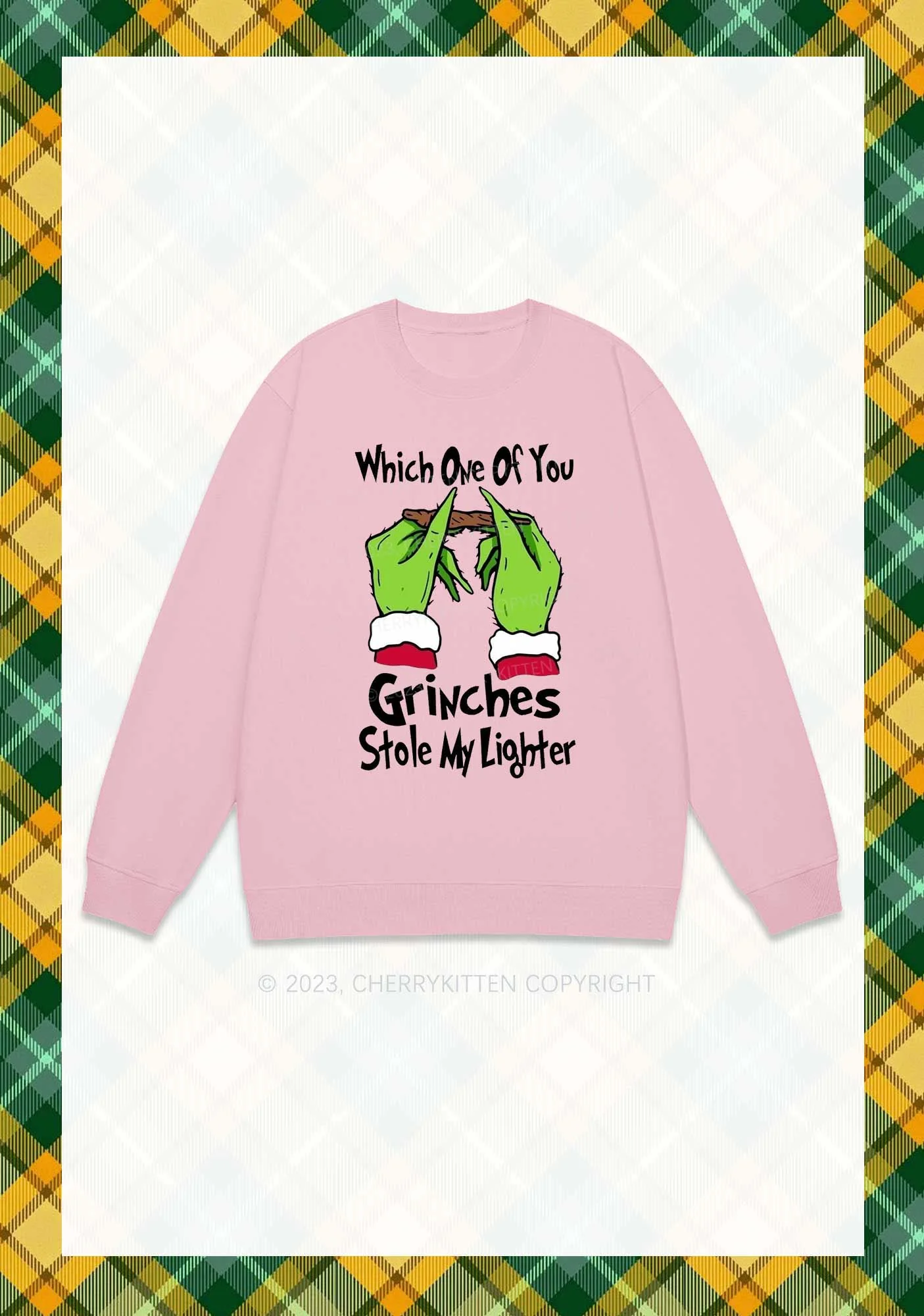 Which One Of You Stole My Lighter Christmas Y2K Sweatshirt Cherrykitten - Image 6