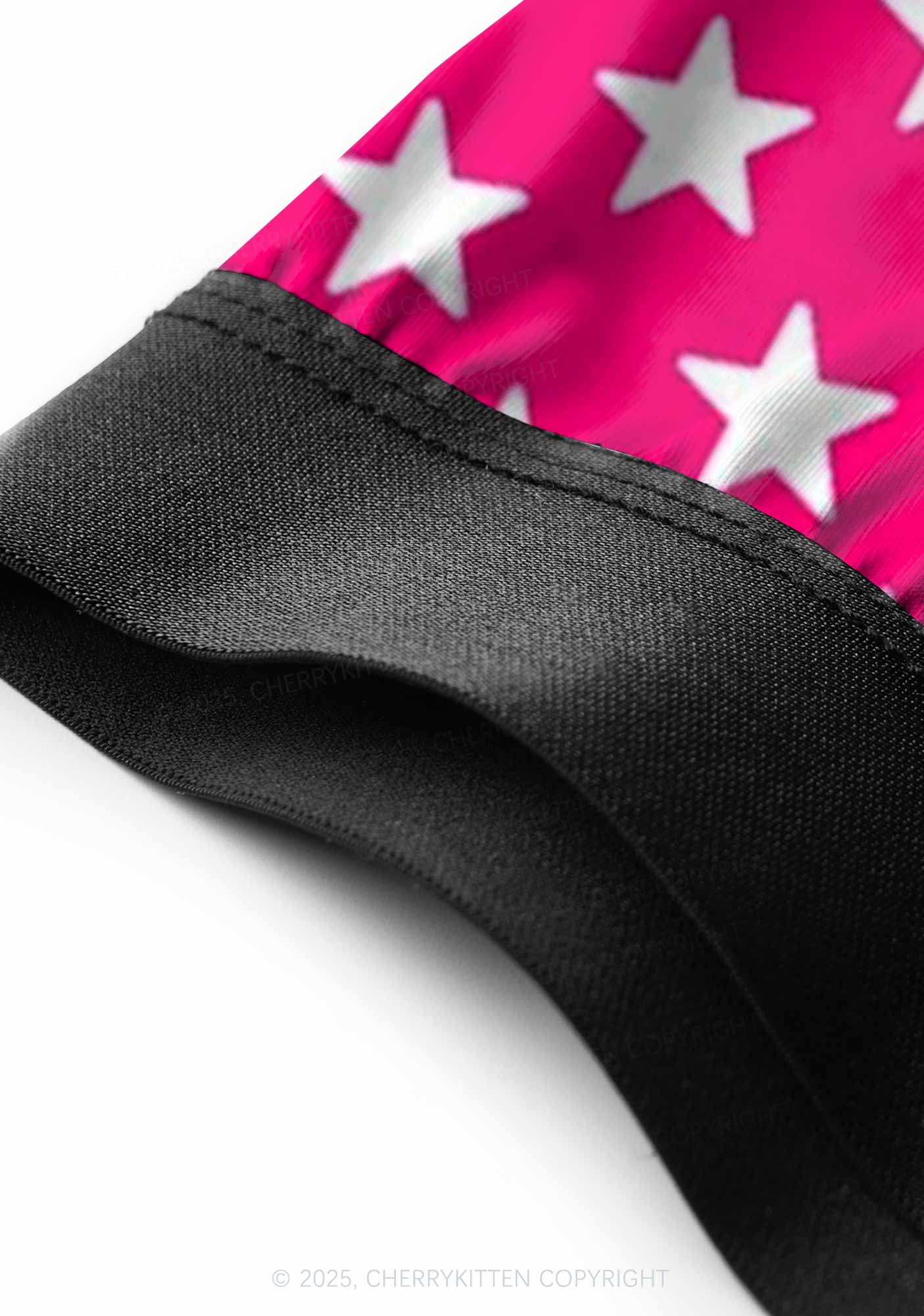 White Stars On Pink Valentine's Day Y2K Print Couples Boxer Briefs Set Cherrykitten - Image 4