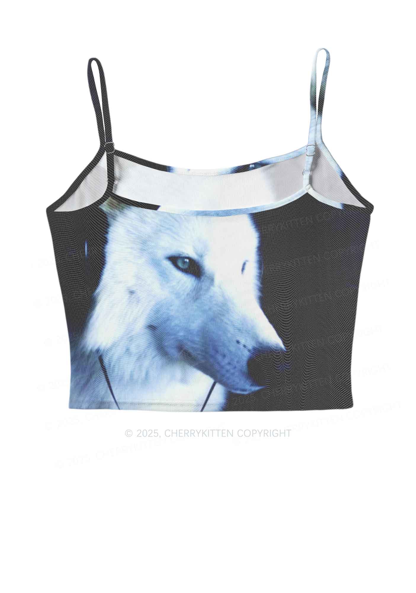 White Wolf Y2K Mesh Cami Tank Cherrykitten - Image 3