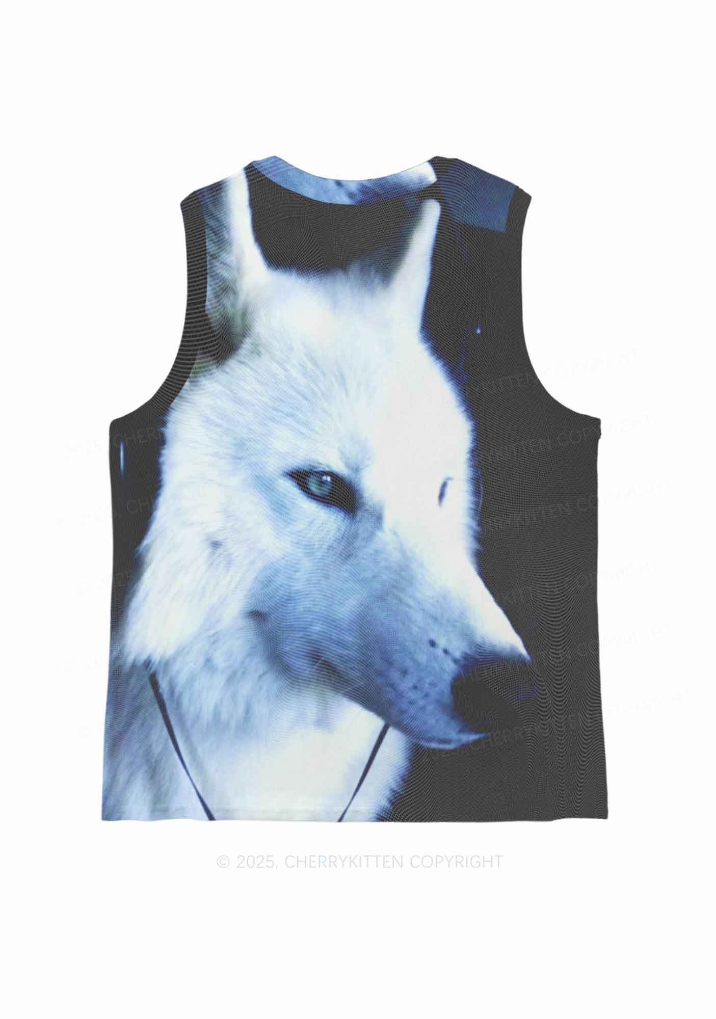 White Wolf Y2K Mesh Muscle Tank Cherrykitten - Image 4