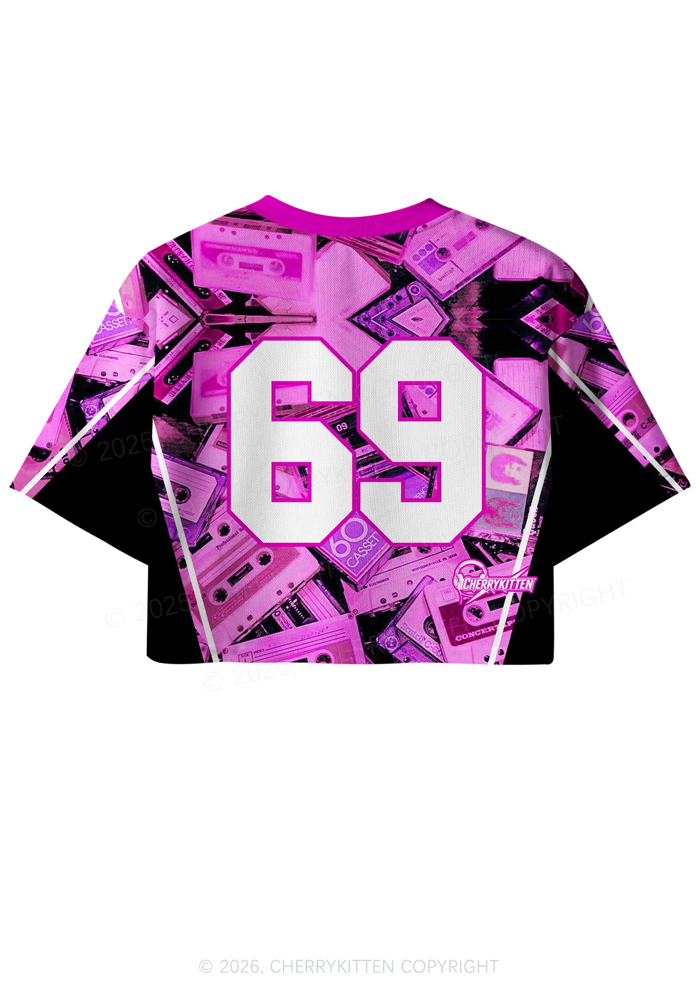 Who Doesnt Like Techno Y2K Crop Sport Jersey Shirts Cherrykitten - Image 3