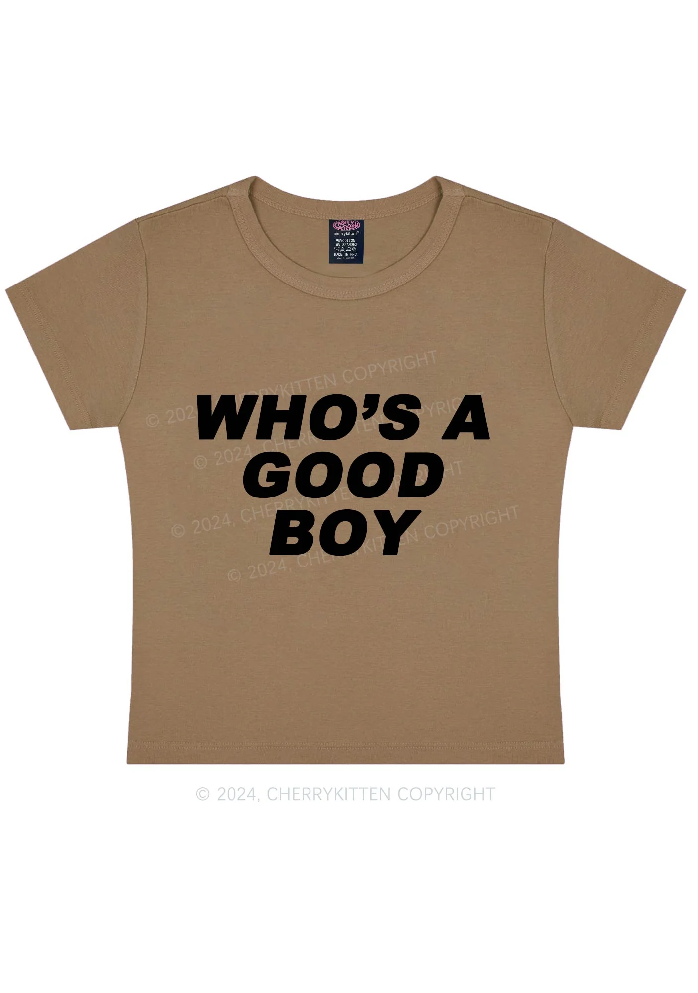 Who's A Good Boy Y2K Baby Tee Cherrykitten - Image 10