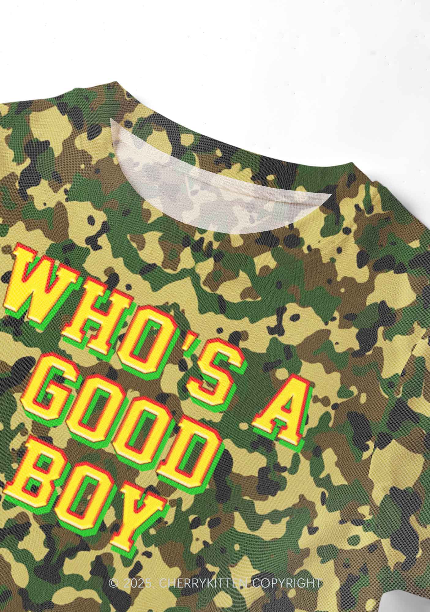 Whos A Good Boy Y2K Mesh Crop Top Cherrykitten - Image 2