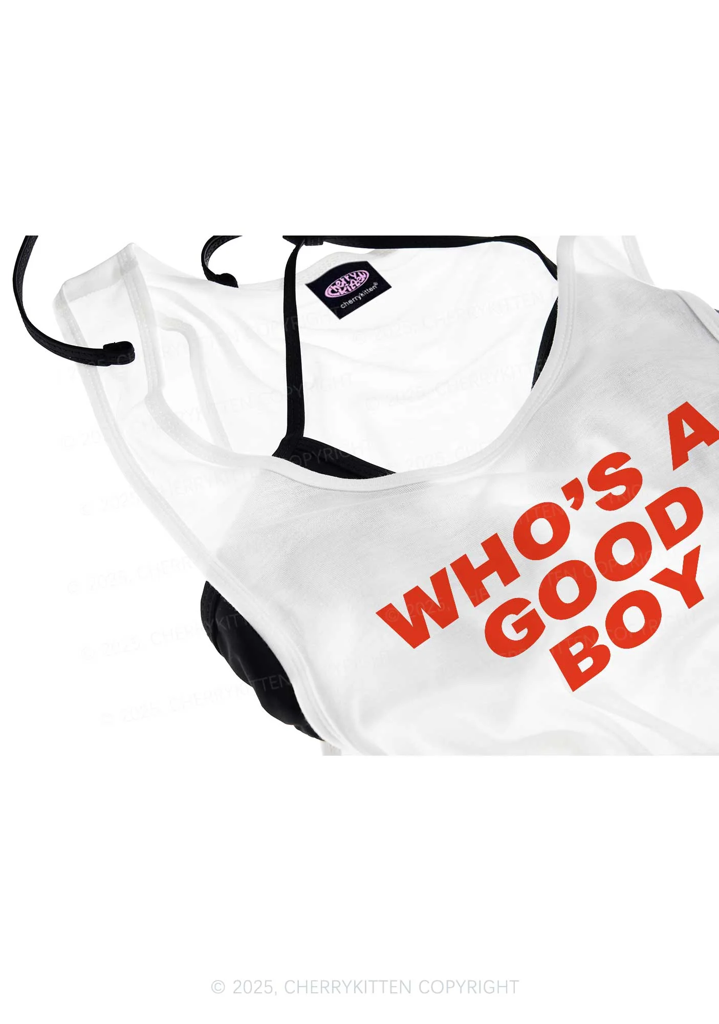 Who's A Good Boy Y2K Sheer Boyfriend Tank Cherrykitten - Image 4