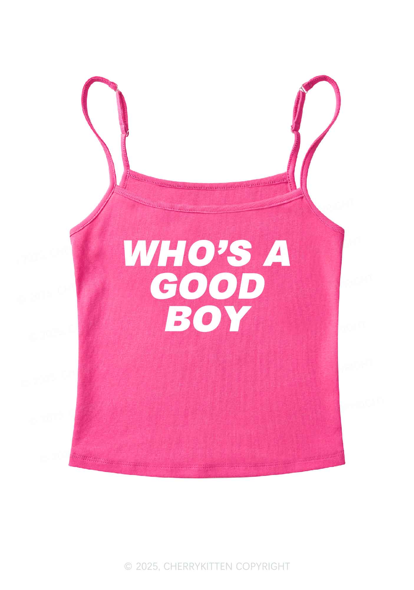 Who's A Good Boy Y2K Spaghetti Strap Cami Cherrykitten - Image 4