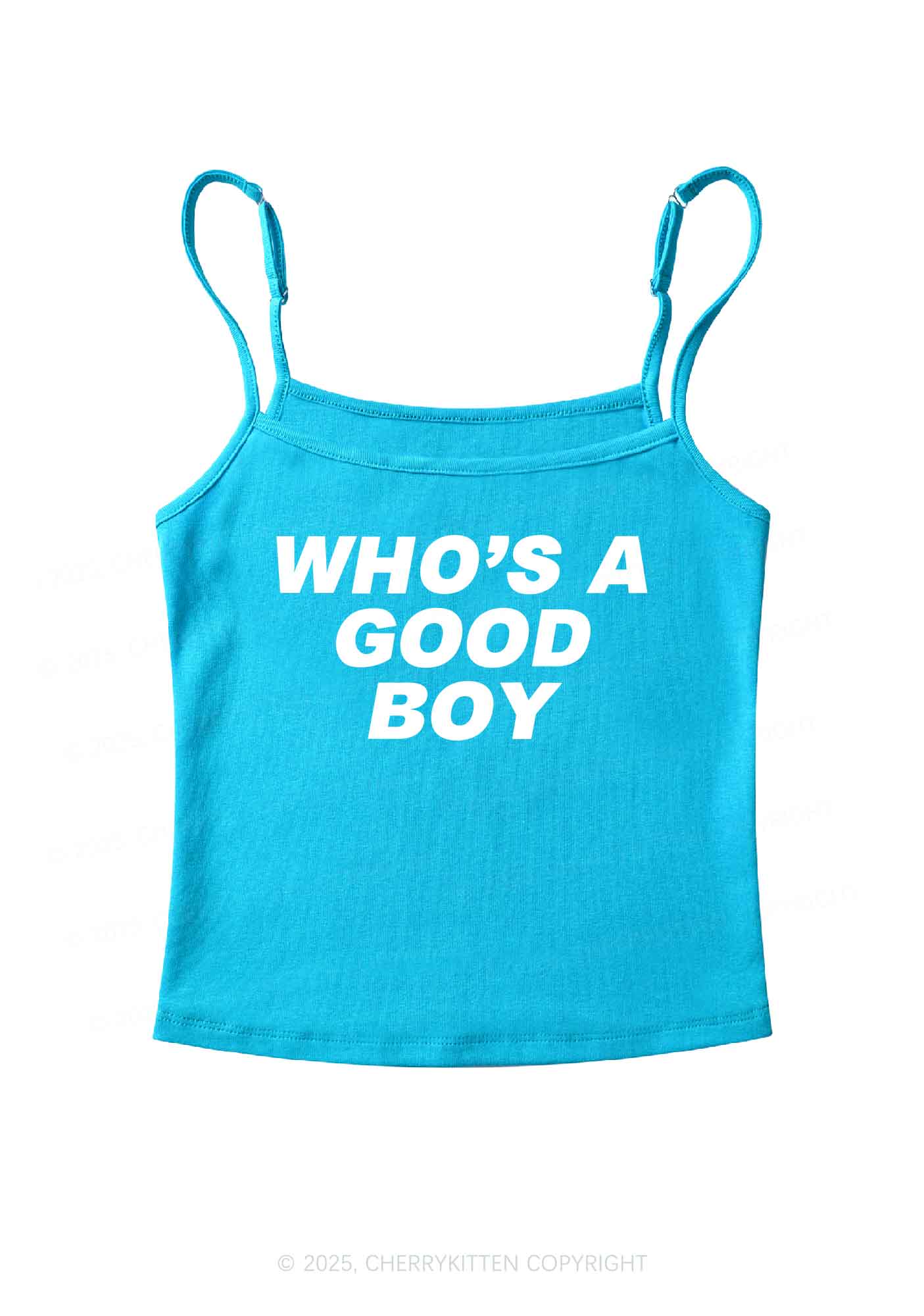 Who's A Good Boy Y2K Spaghetti Strap Cami Cherrykitten - Image 6