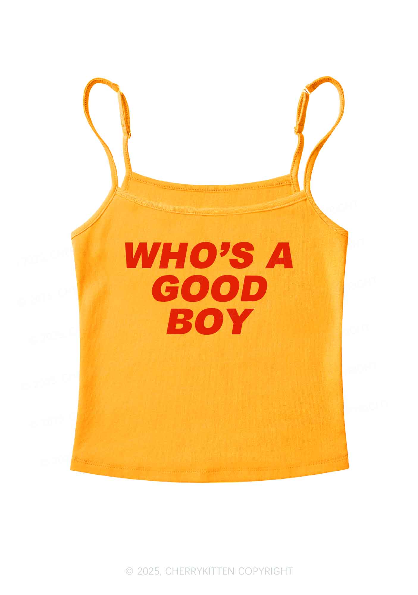 Who's A Good Boy Y2K Spaghetti Strap Cami Cherrykitten - Image 7