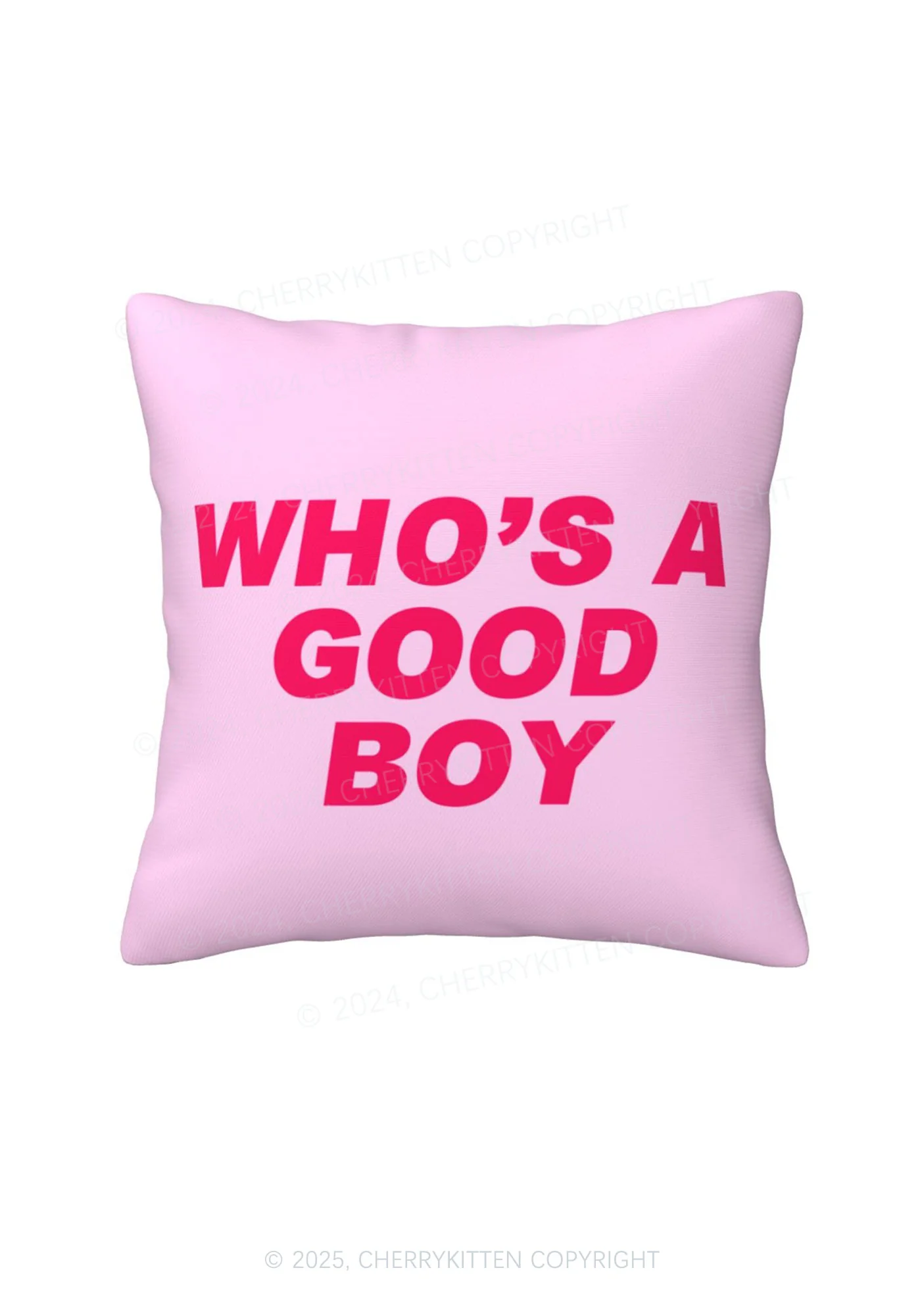 Who's A Good Boy Y2K Throw Pillow Cover Cherrykitten - Image 7