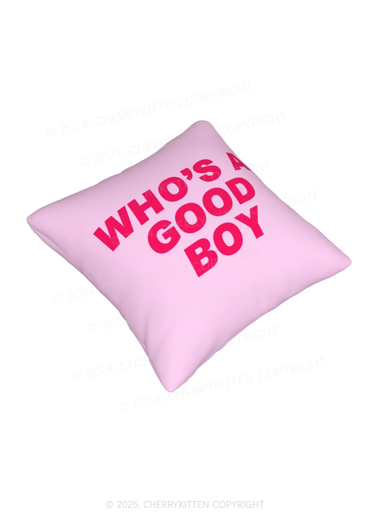 Who's A Good Boy Y2K Throw Pillow Cover Cherrykitten - Image 8