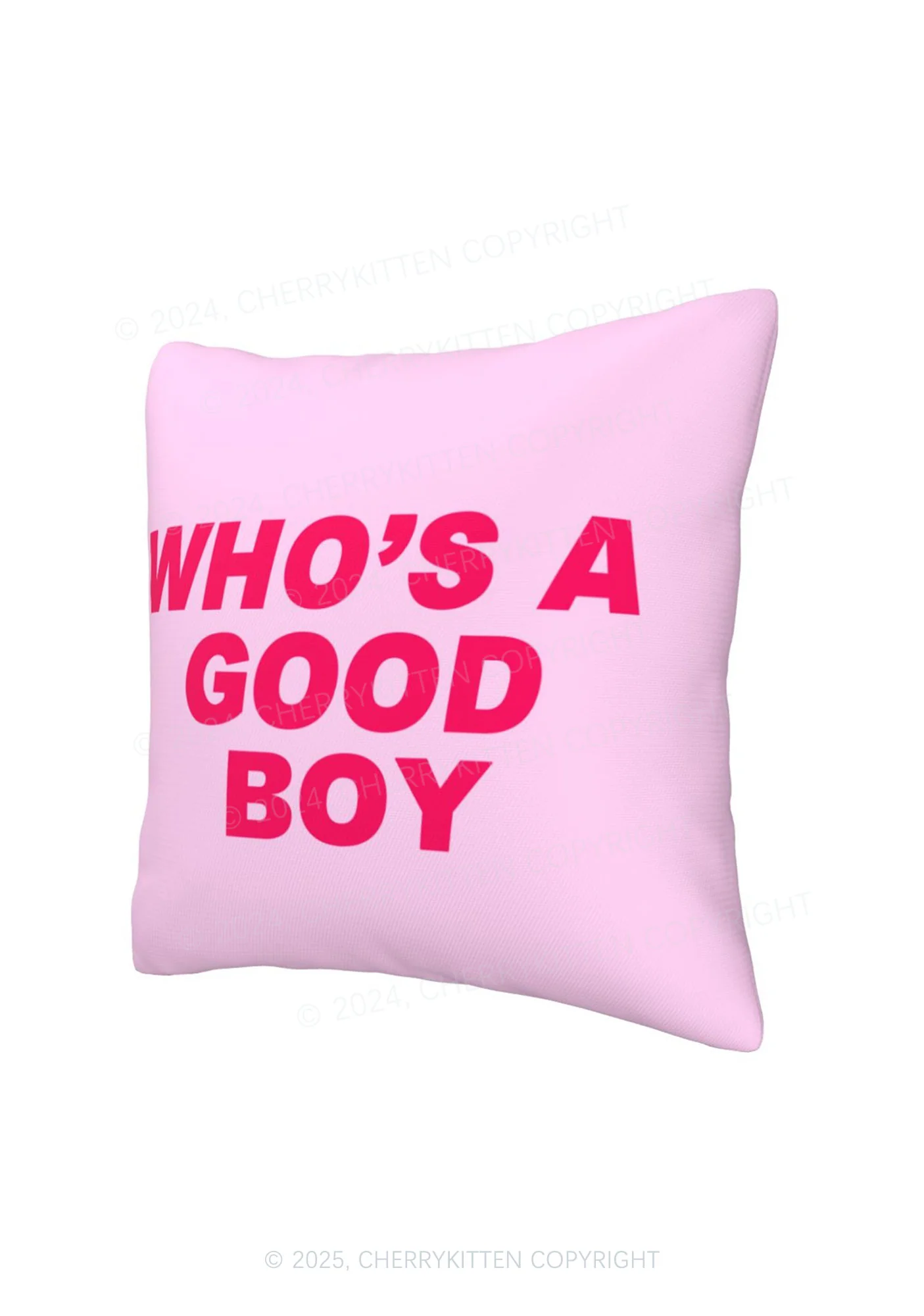 Who's A Good Boy Y2K Throw Pillow Cover Cherrykitten - Image 9