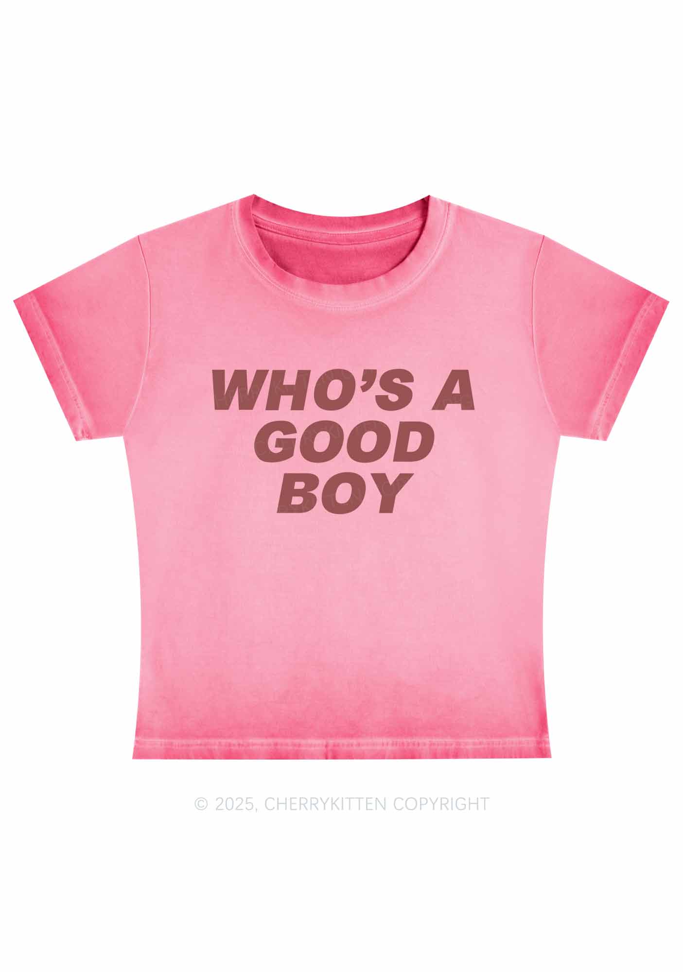 Who's A Good Boy Y2K Vintage Classic Tee Cherrykitten - Image 3