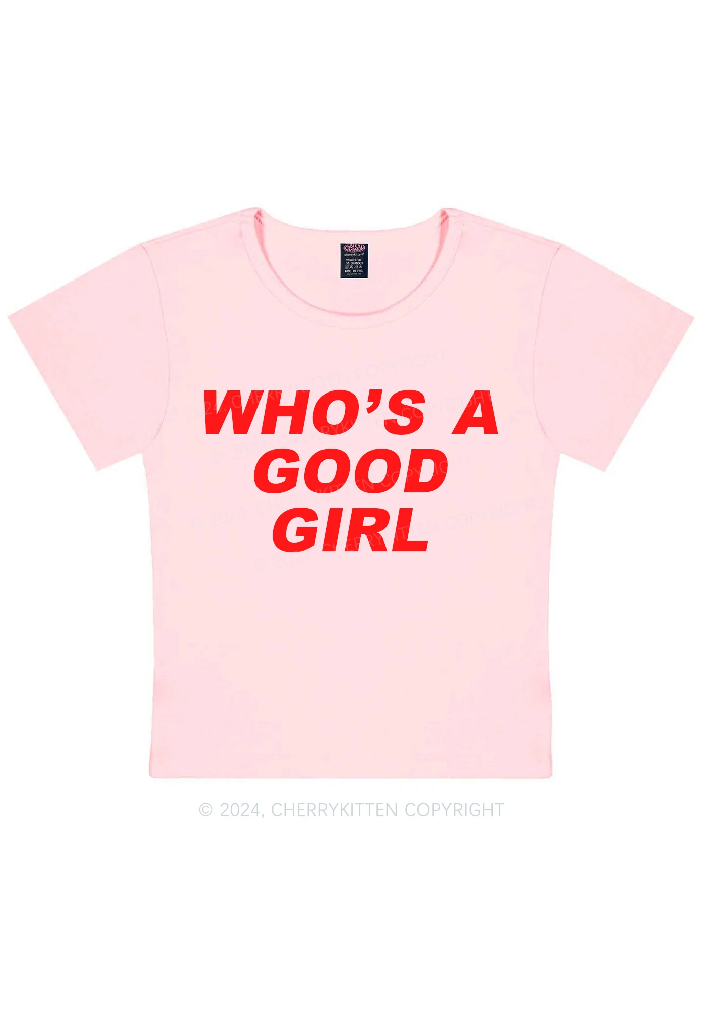Who's A Good Girl Y2K Baby Tee Cherrykitten - Image 11