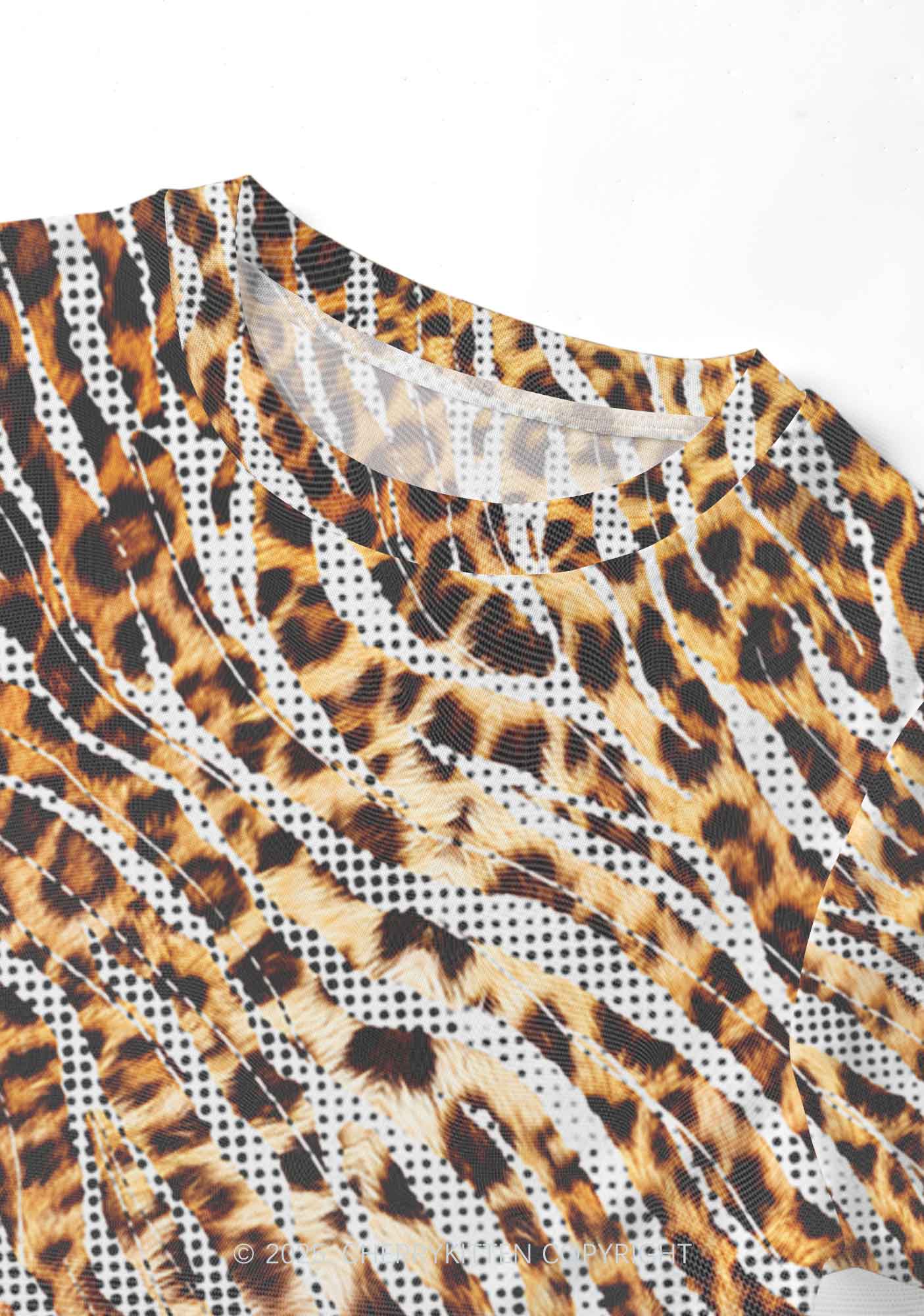 Wild Dots Y2K Mesh Crop Top Cherrykitten - Image 3