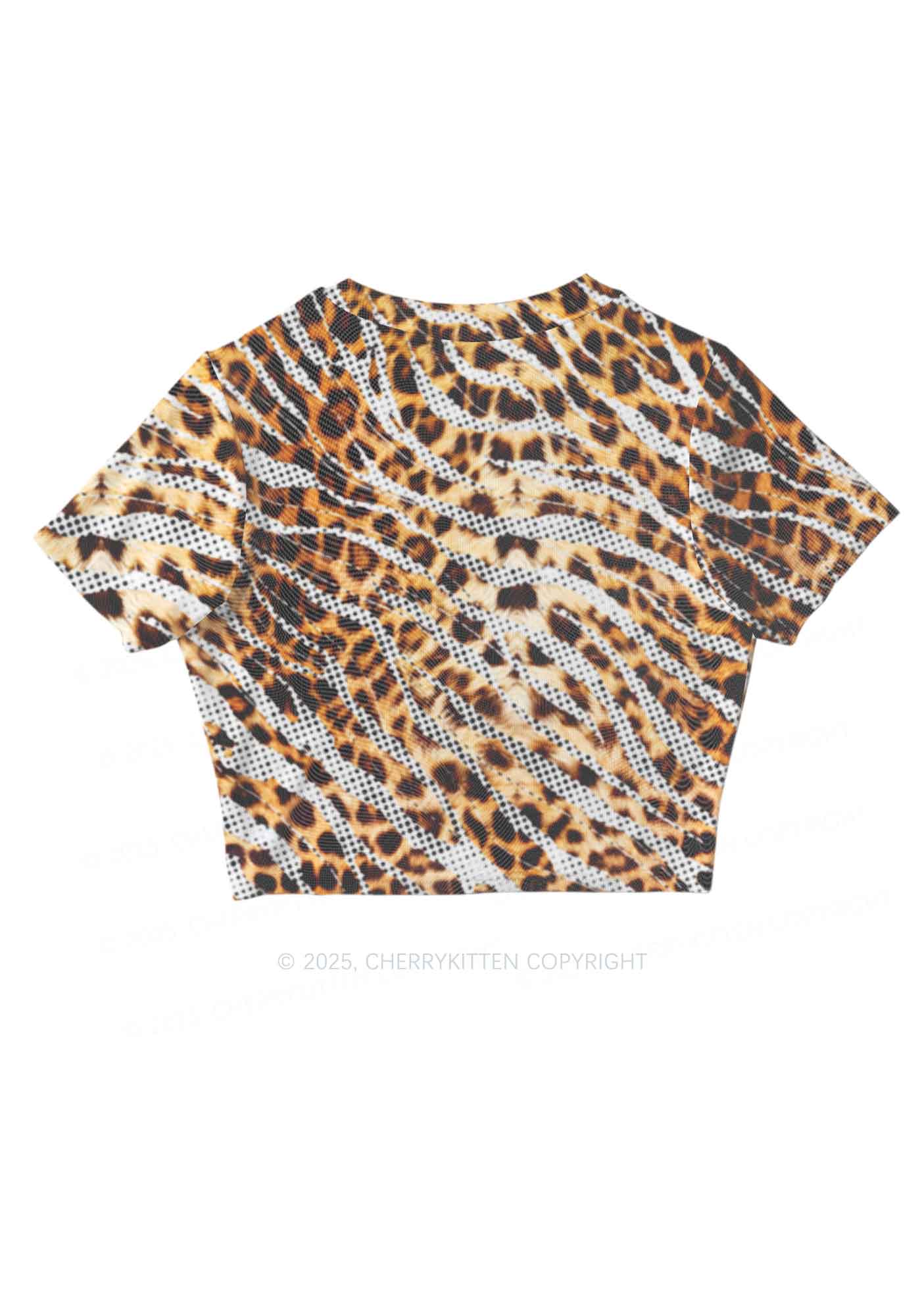 Wild Dots Y2K Mesh Crop Top Cherrykitten - Image 5