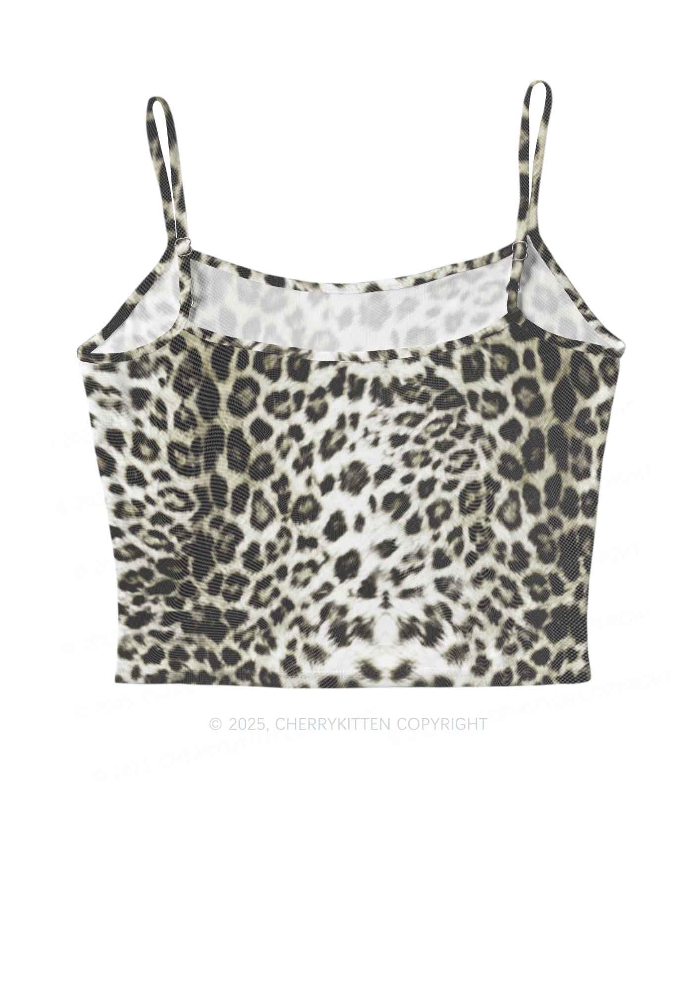 Wild Leopard Y2K Mesh Cami Tank Cherrykitten - Image 3