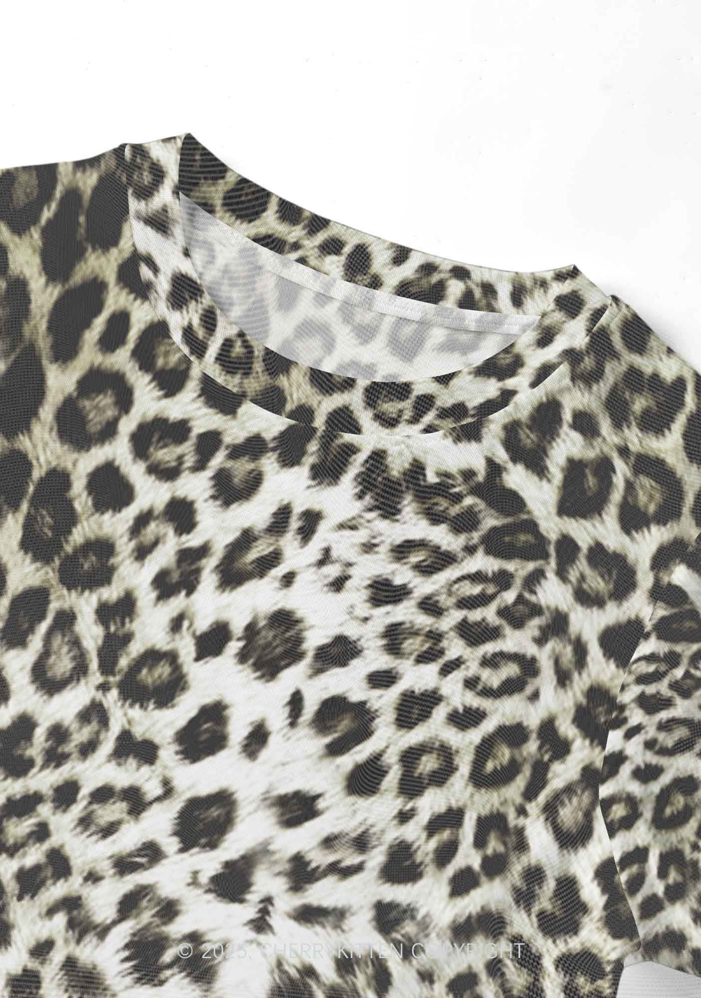 Wild Leopard Y2K Mesh Crop Top Cherrykitten - Image 3