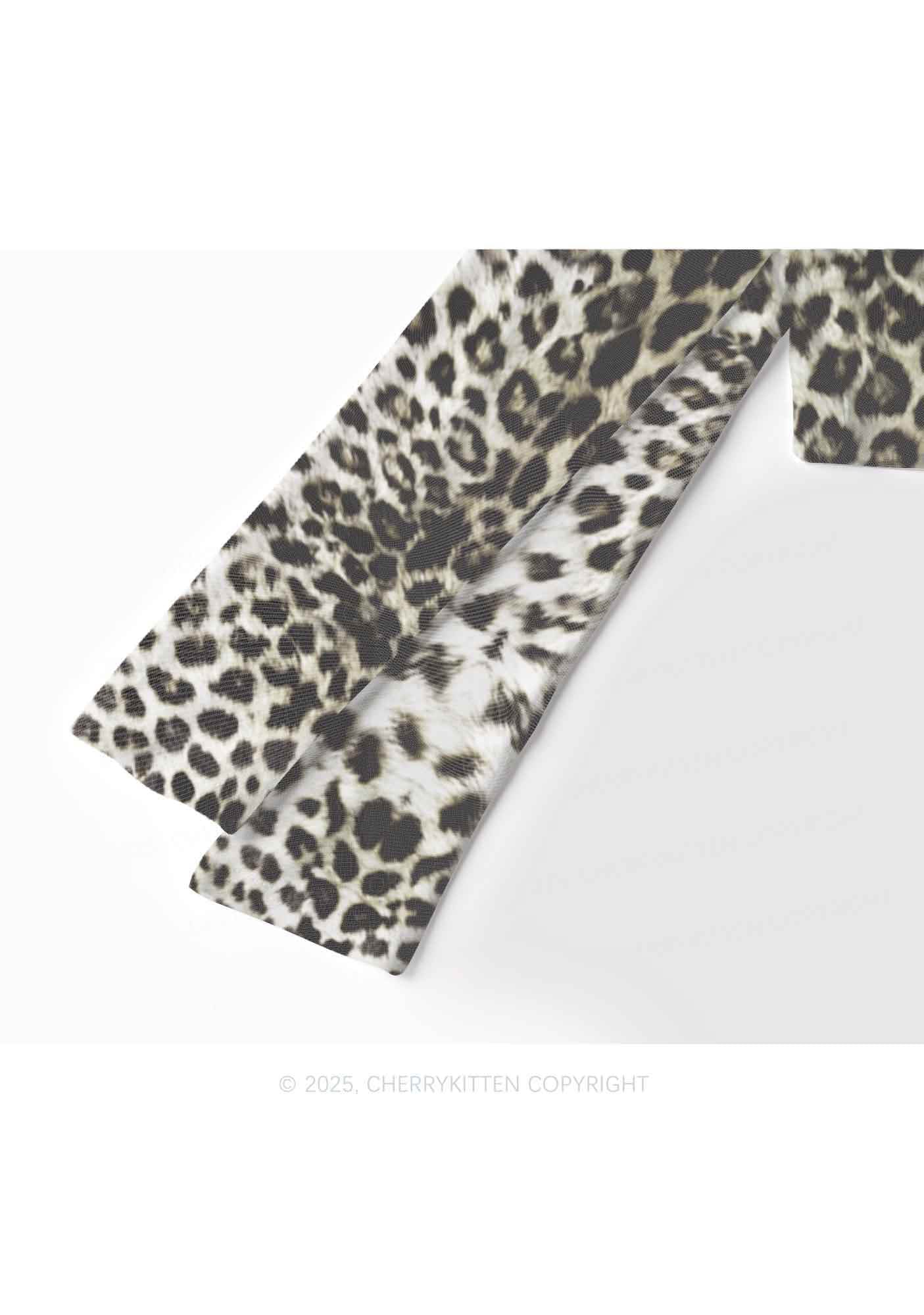 Wild Leopard Y2K Mesh Long Sleeve Crop Top Cherrykitten - Image 4