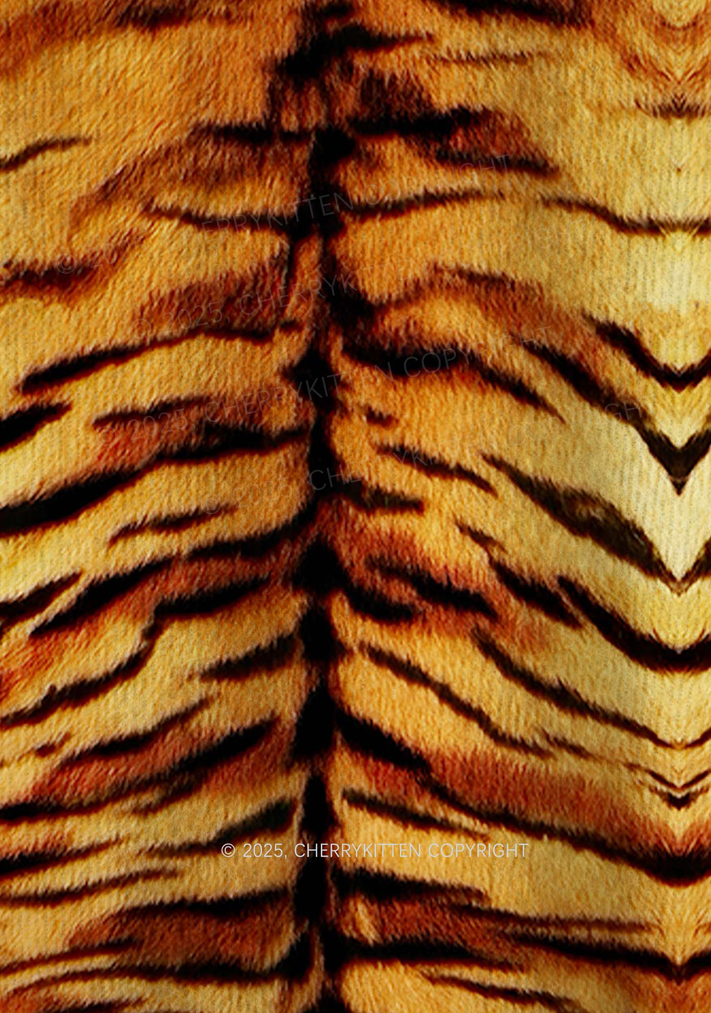 Wild Tiger Texture Y2K Christmas Knit Sweatshirt Cherrykitten - Image 6