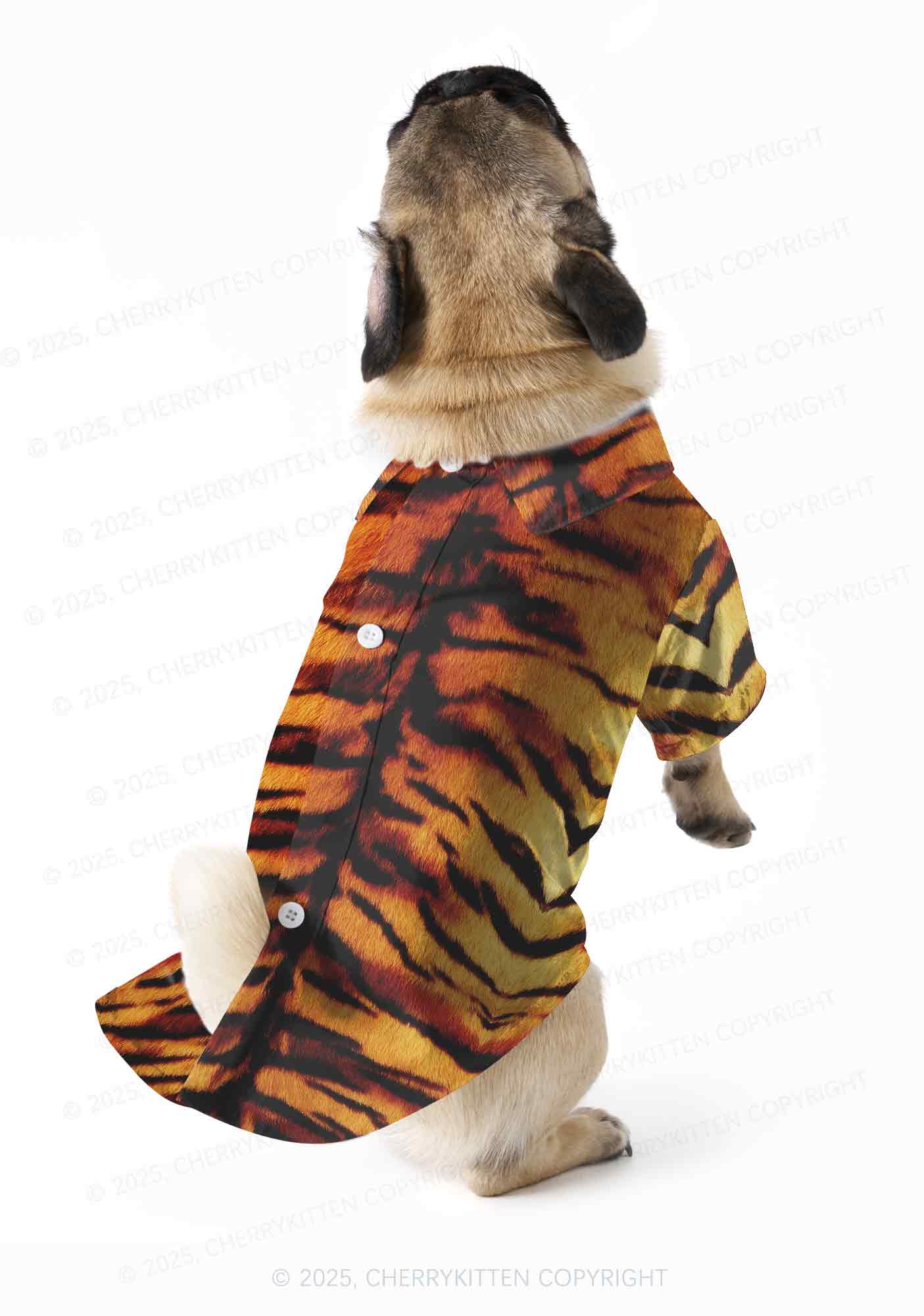 Wild Tiger Texture Y2K Pet Shirts Cherrykitten - Image 2