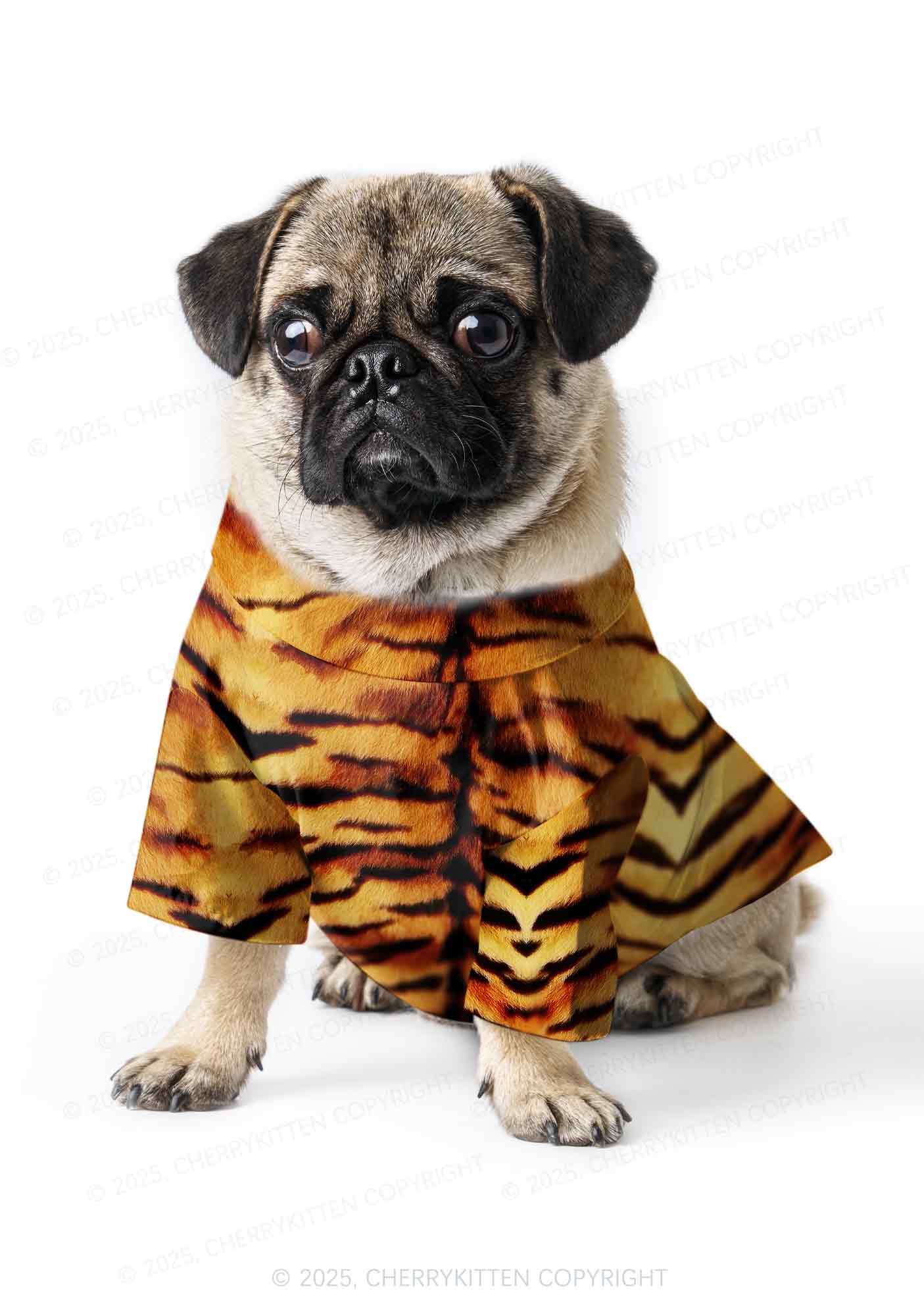 Wild Tiger Texture Y2K Pet Shirts Cherrykitten - Image 3