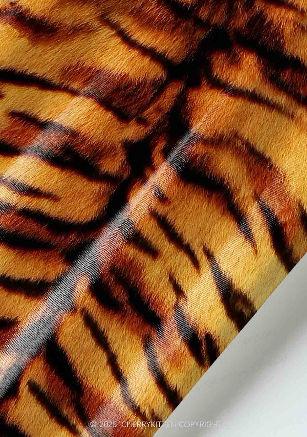 Wild Tiger Texture Y2K Pet Shirts Cherrykitten - Image 5