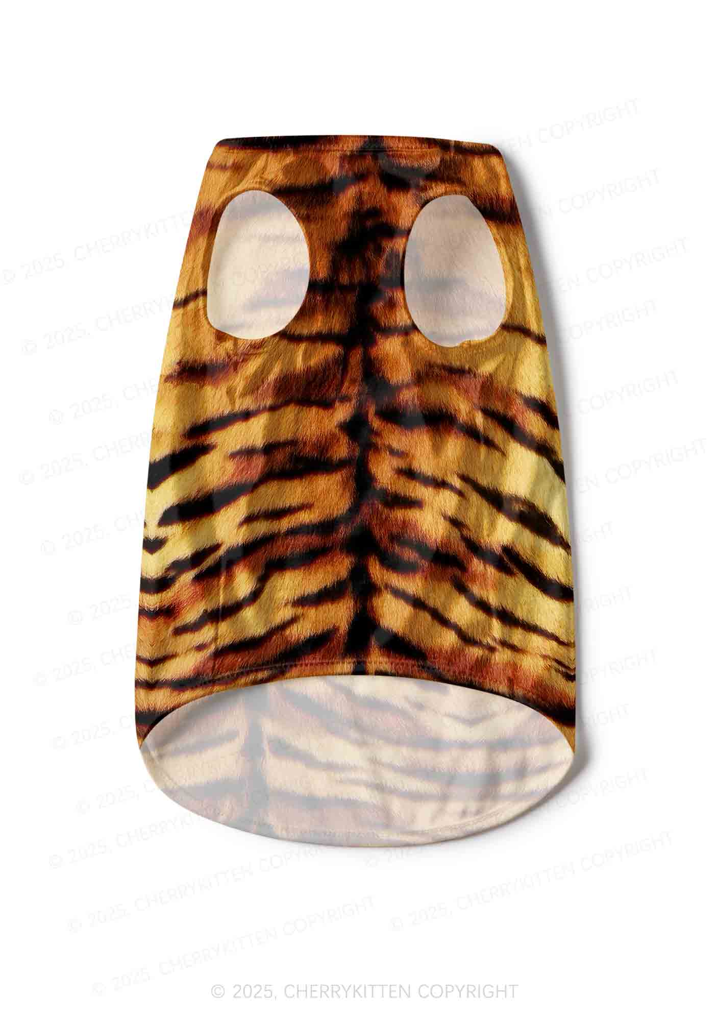 Wild Tiger Texture Y2K Pet Tank Top Cherrykitten - Image 4