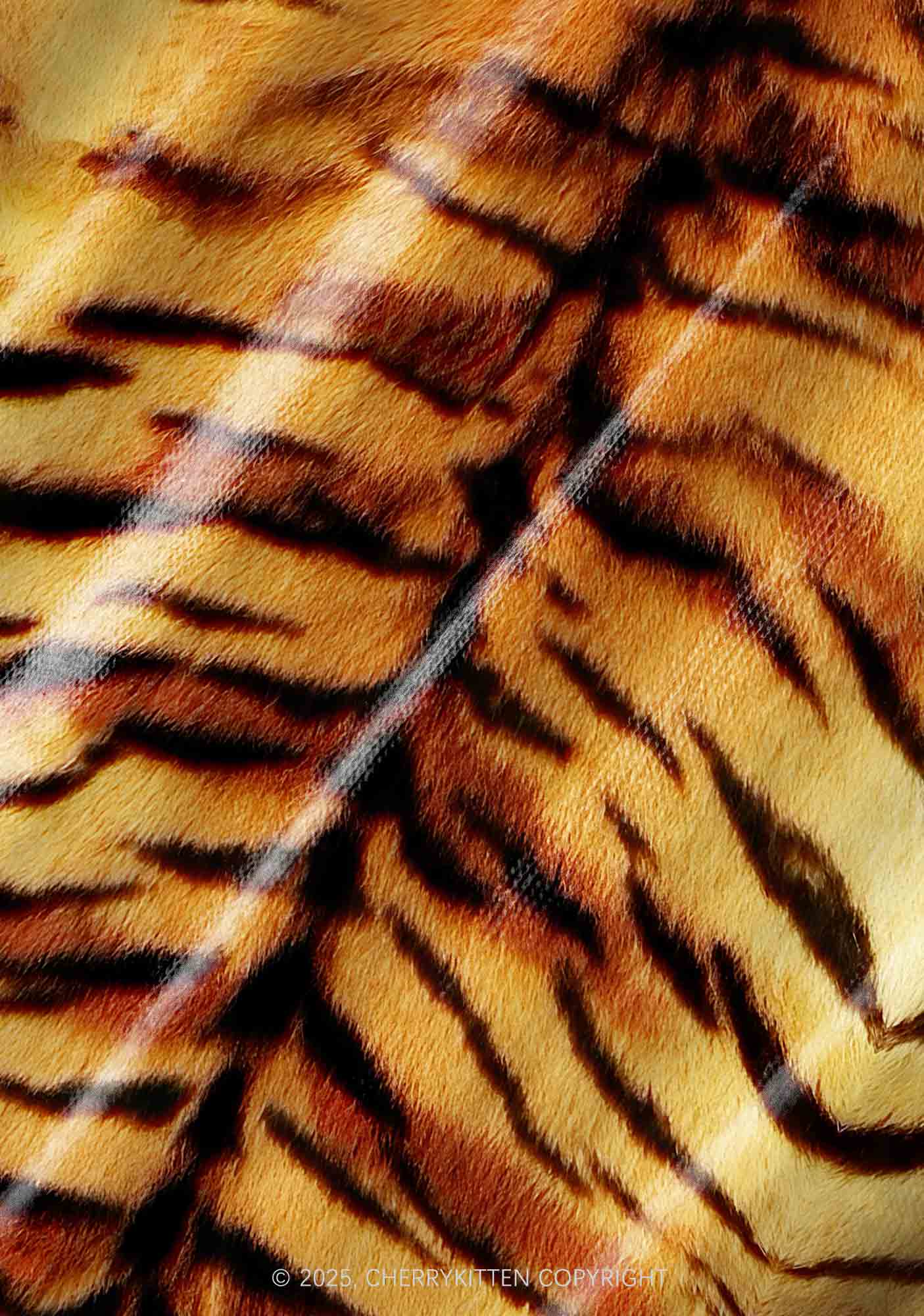 Wild Tiger Texture Y2K Pet Tank Top Cherrykitten - Image 5