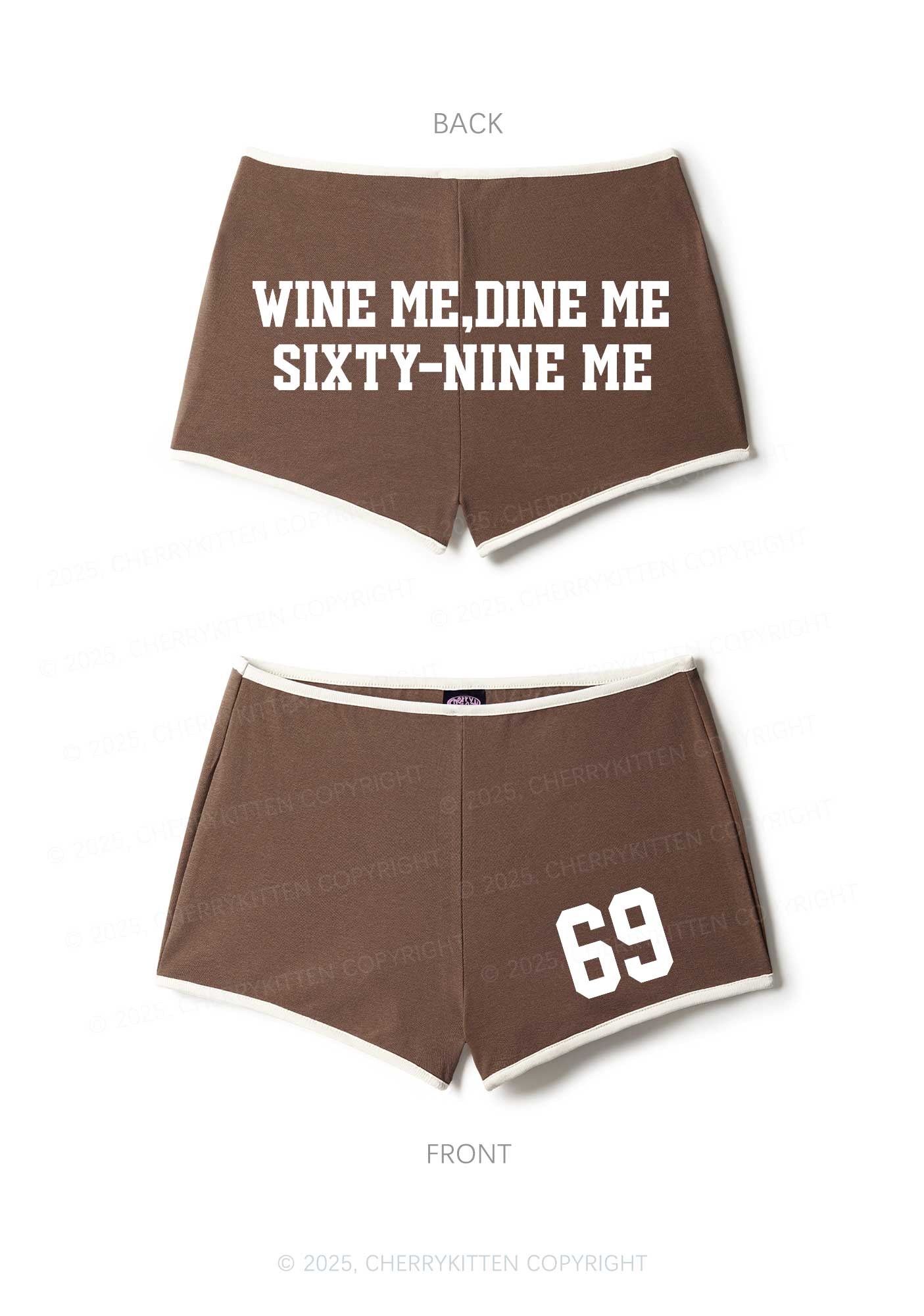Wine Me Dine Me Y2K Booty Shorts Cherrykitten - Image 6
