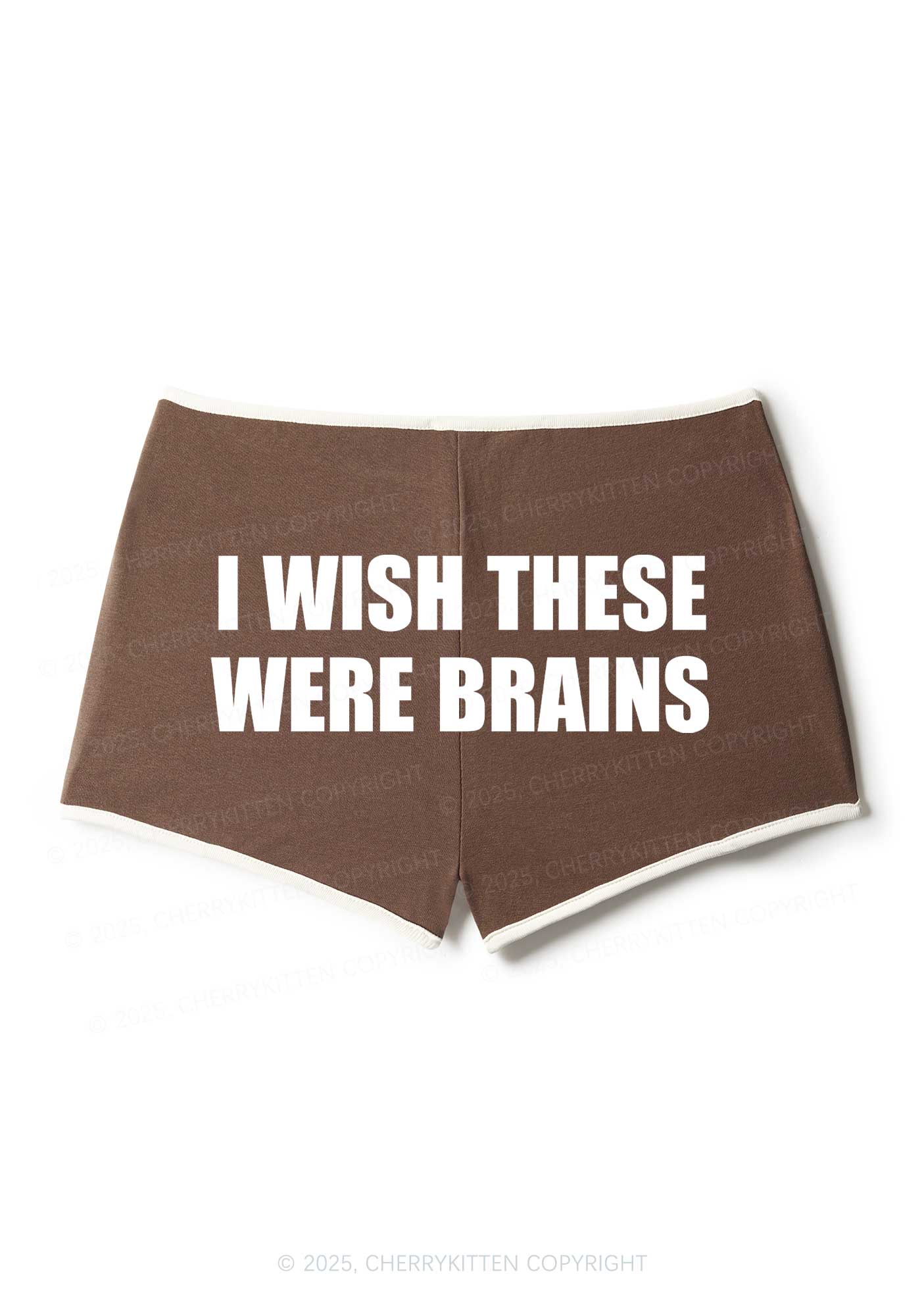 Wish These Were Brains Y2K Booty Shorts Cherrykitten - Image 4