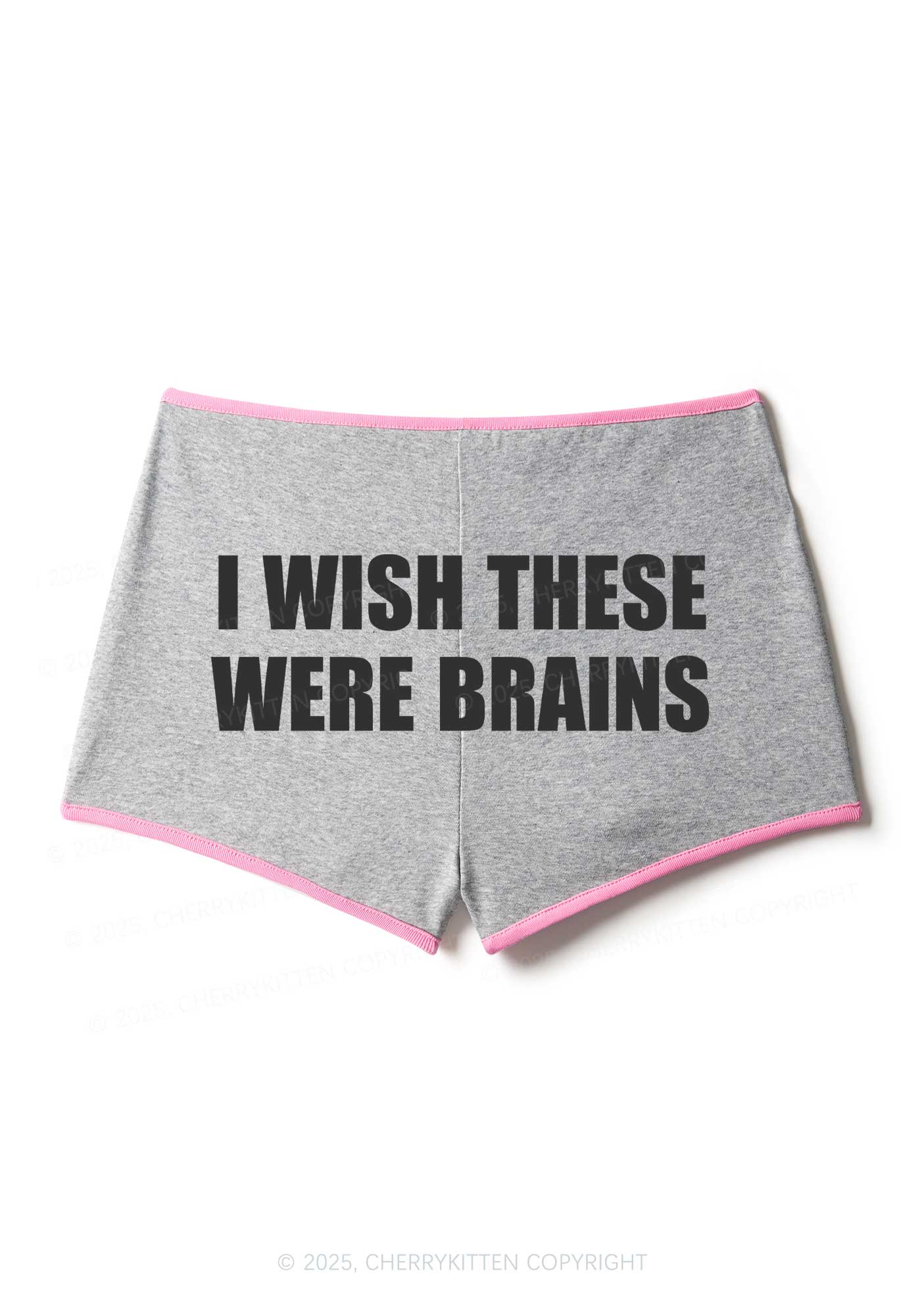 Wish These Were Brains Y2K Booty Shorts Cherrykitten - Image 6