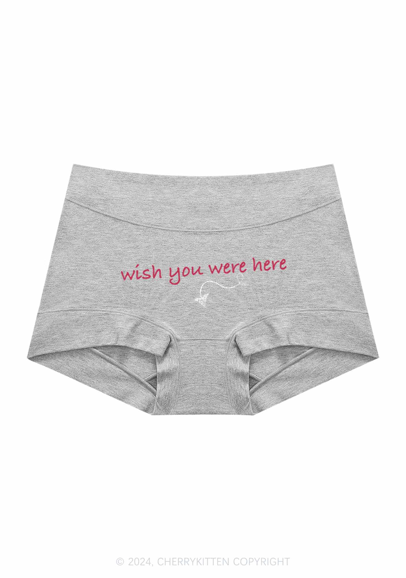 Wish You Were Here Y2K Mid Rise Waist Boyshort Cherrykitten - Image 5
