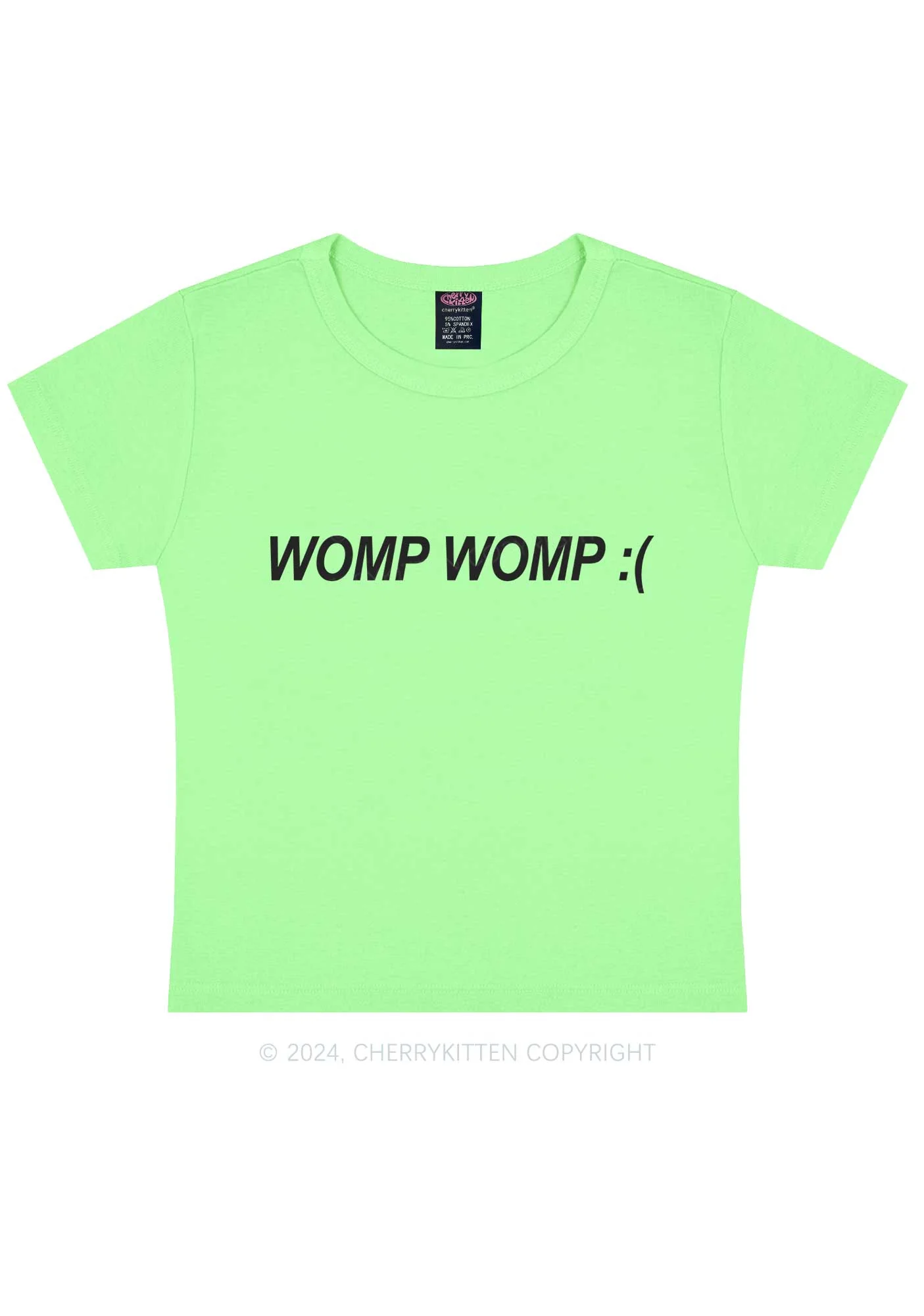 Womp Womp Y2K Baby Tee Cherrykitten - Image 12