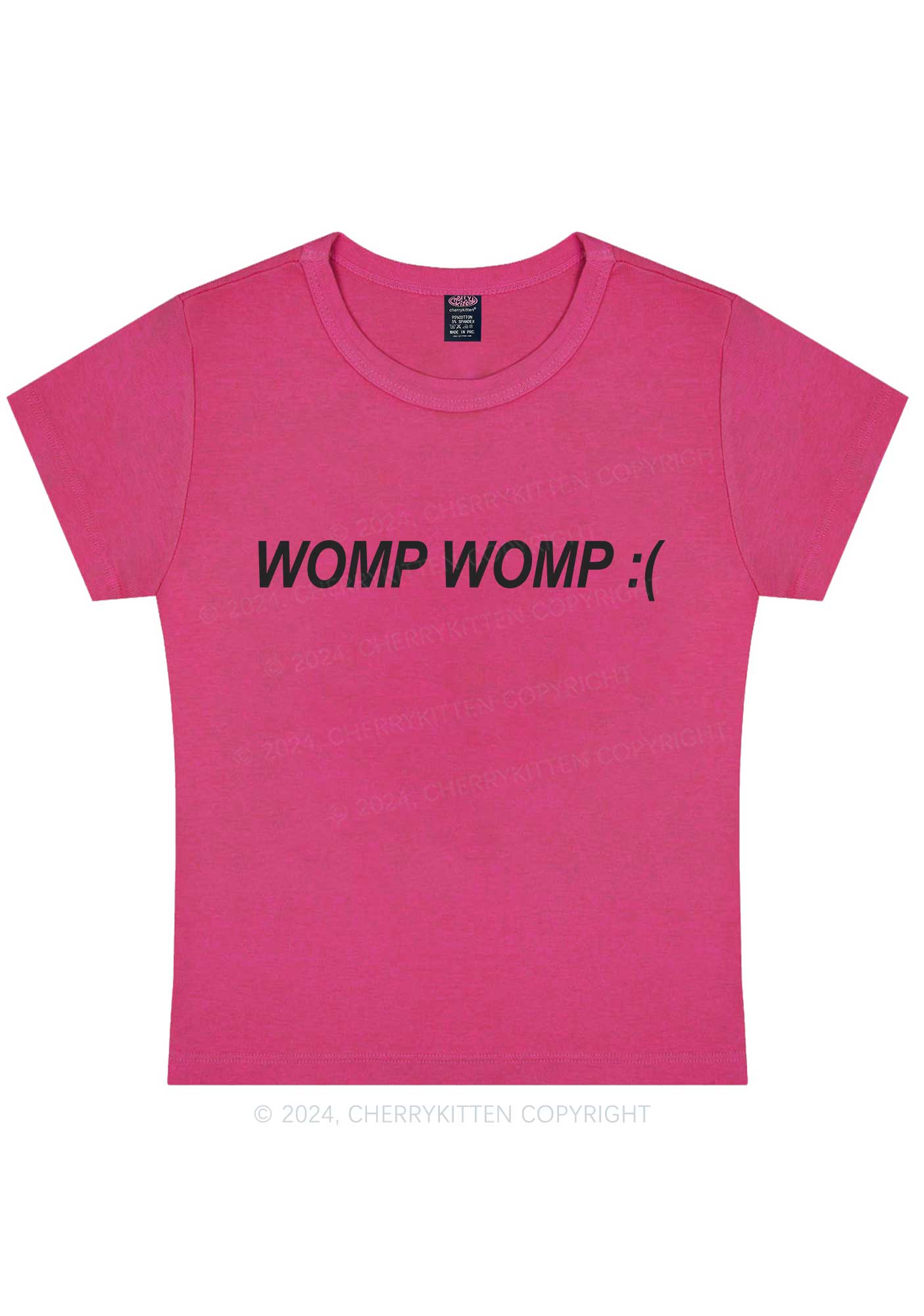 Womp Womp Y2K Baby Tee Cherrykitten - Image 7