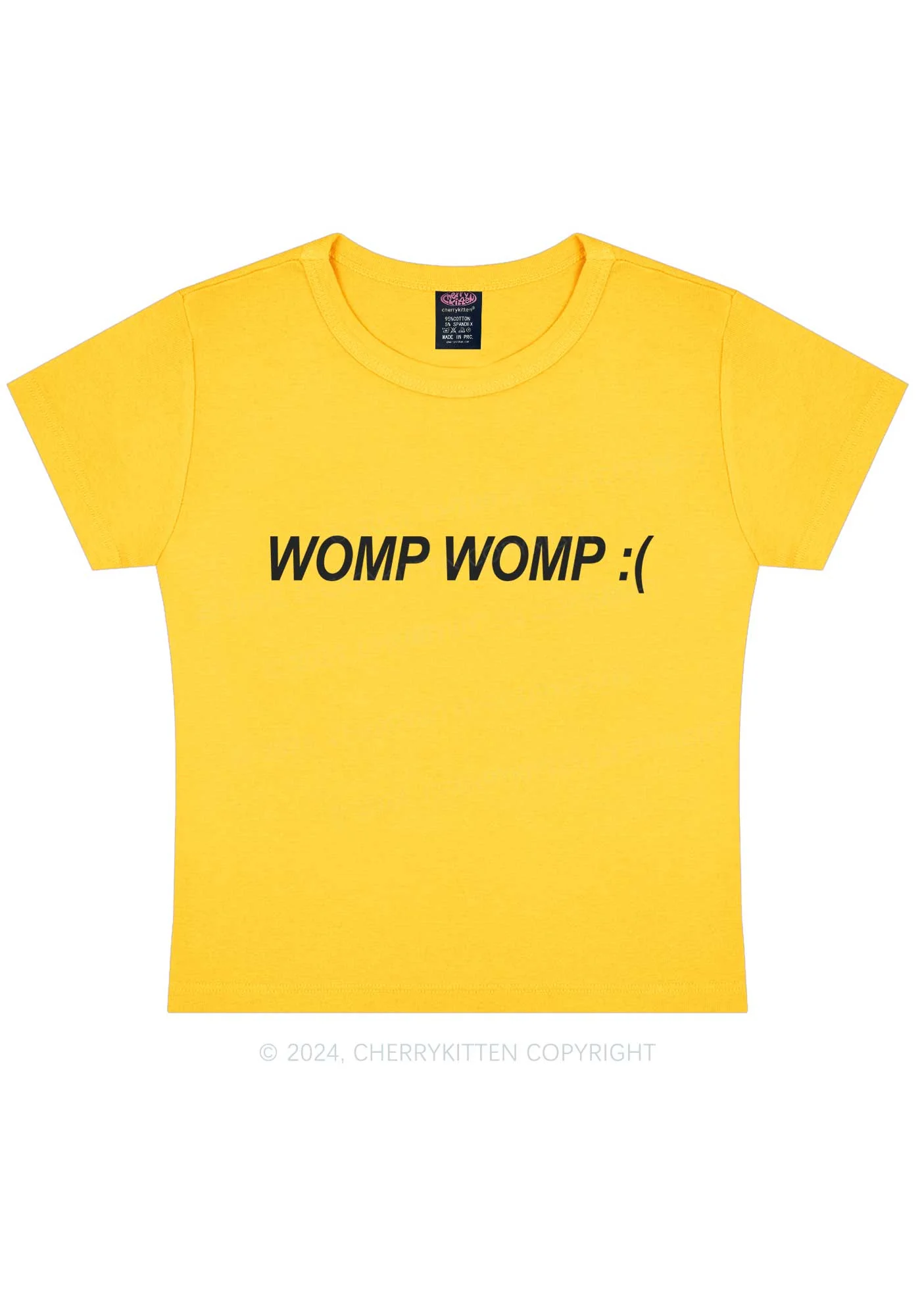 Womp Womp Y2K Baby Tee Cherrykitten - Image 8