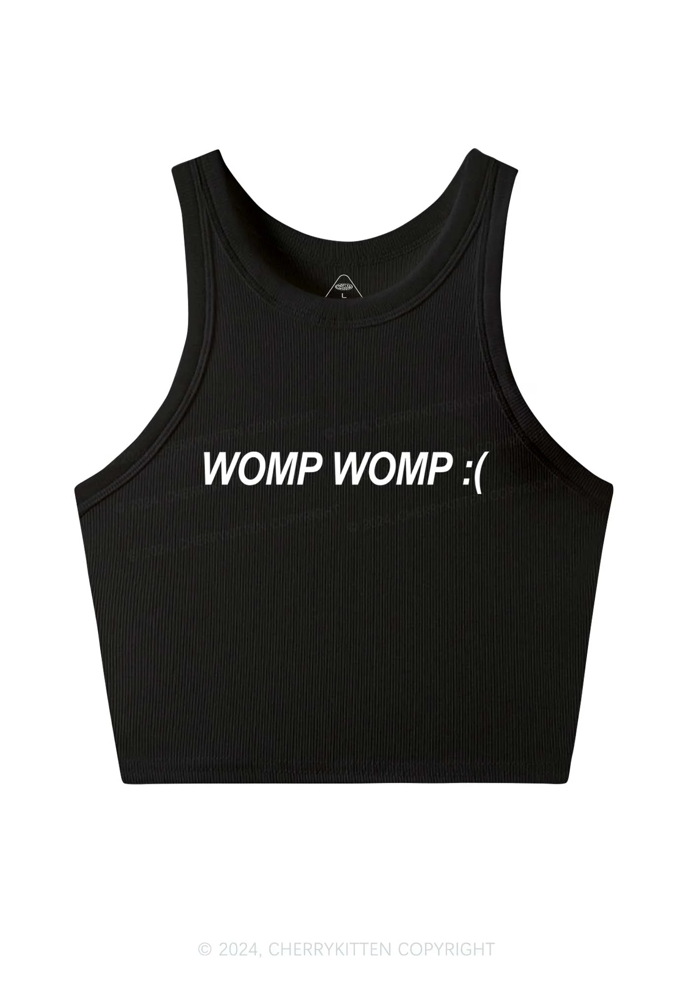 Womp Womp Y2K Crop Tank Top Cherrykitten - Image 3