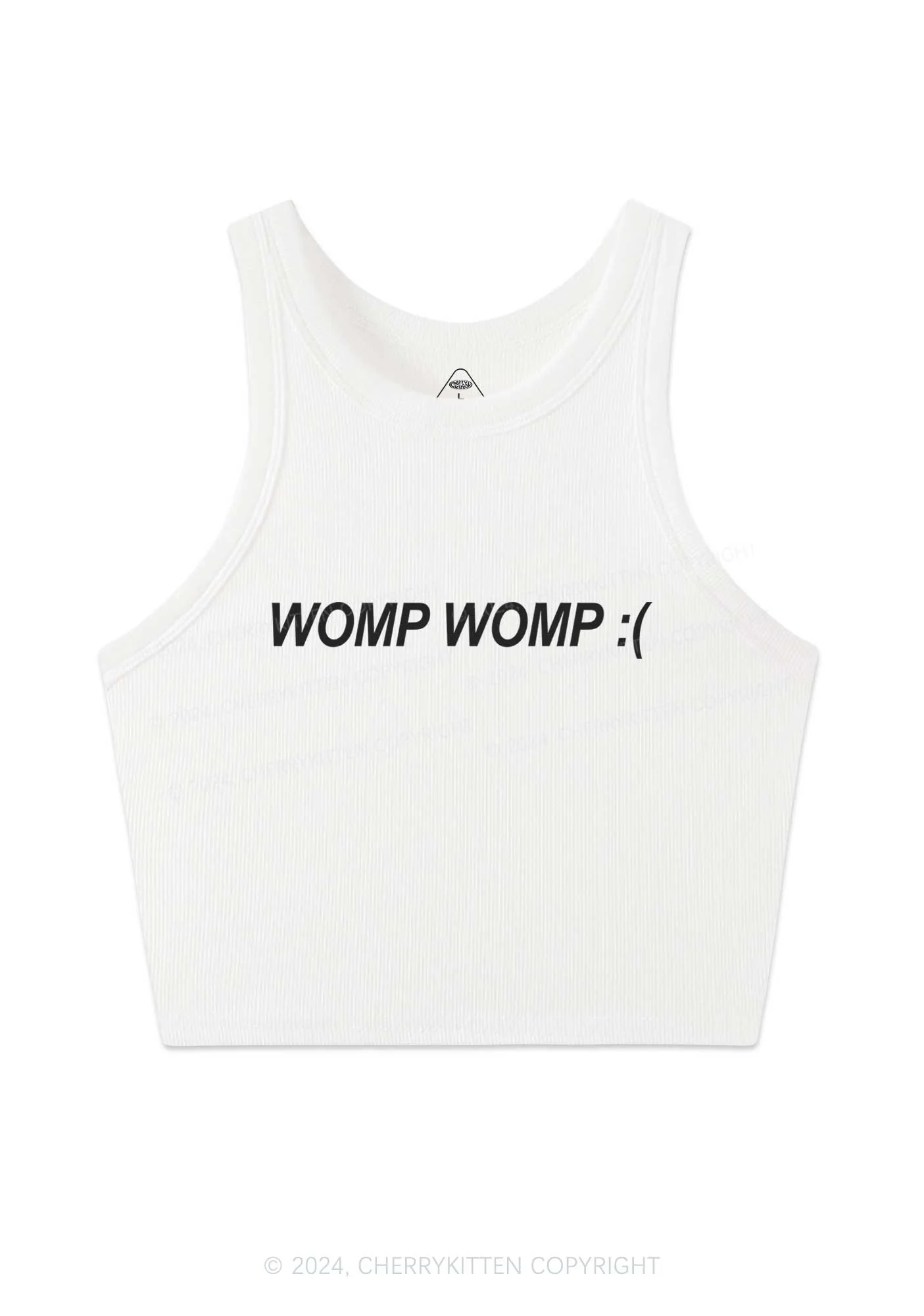 Womp Womp Y2K Crop Tank Top Cherrykitten - Image 4
