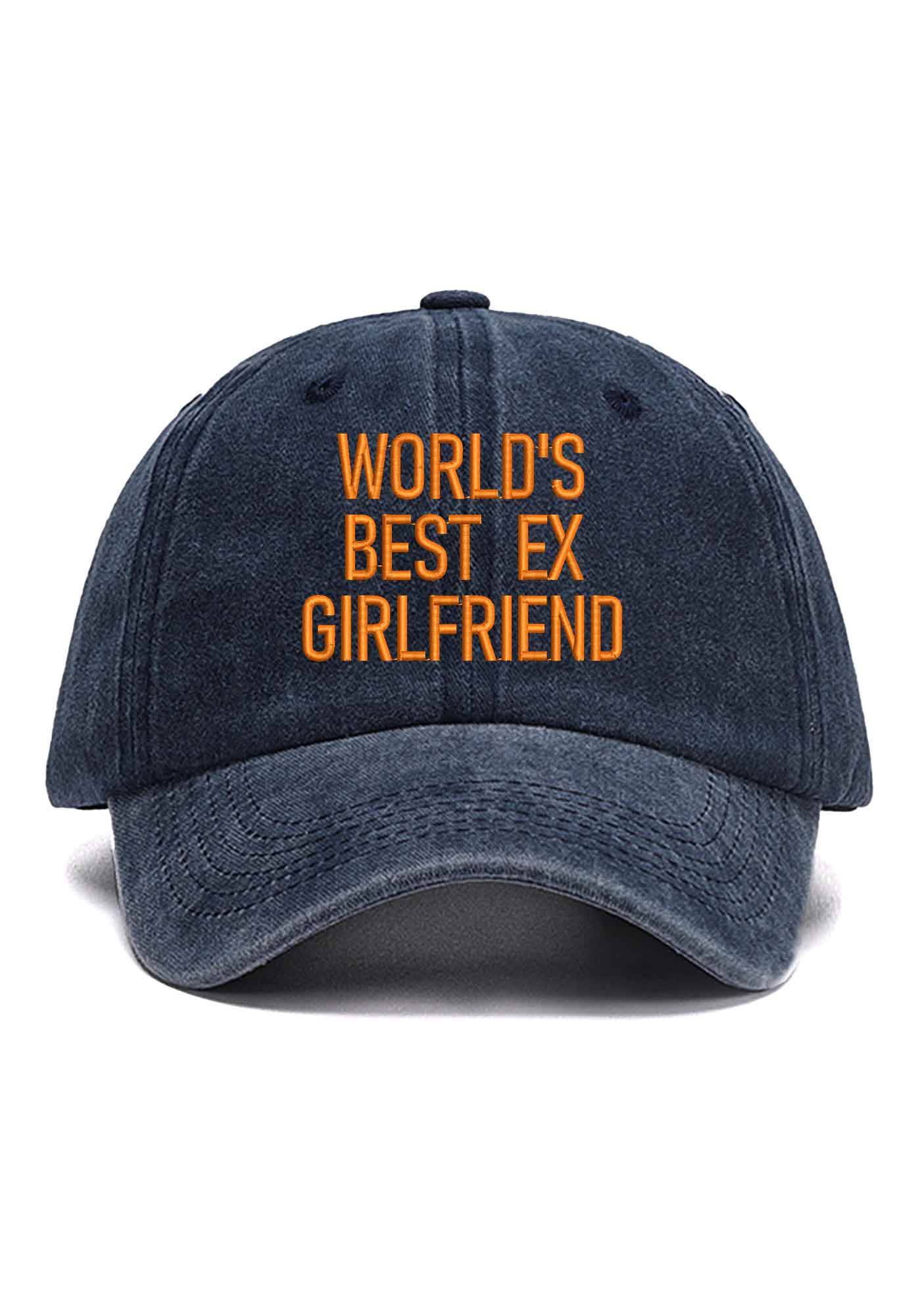 World's Best Ex Girlfriend Embroidered Baseball Cap - Image 3