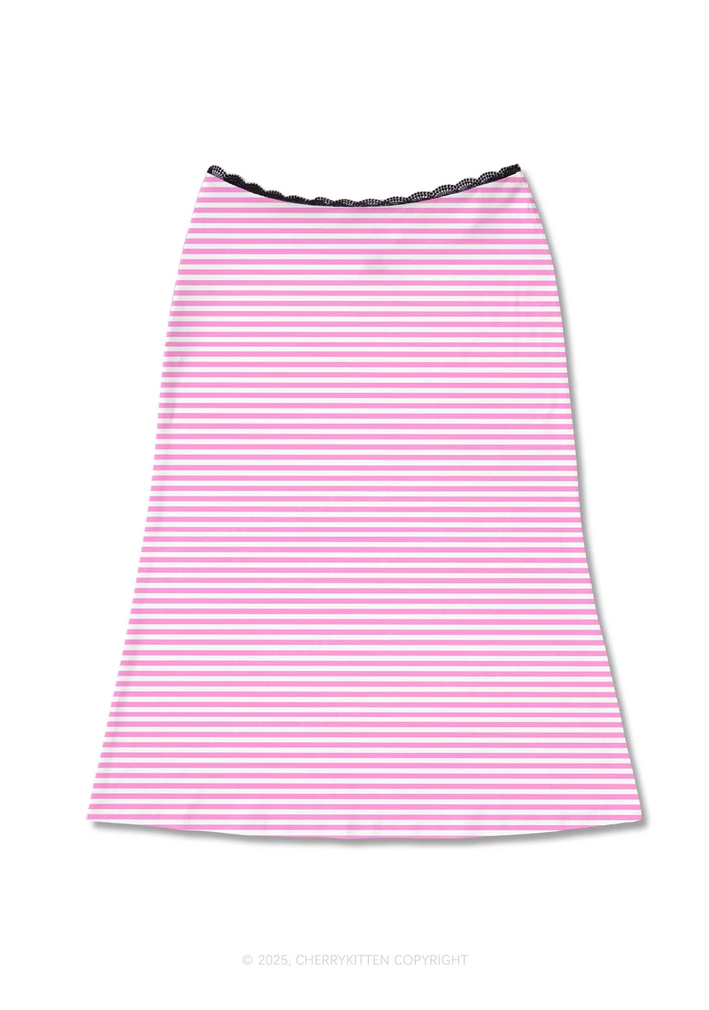 Worlds Best Ex Girlfriend Valentine's Day Y2K Print Midi Skirt Cherrykitten - Image 3