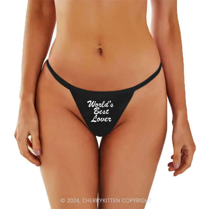 World's Best Lover Y2K Flat String Thong Cherrykitten - Image 2