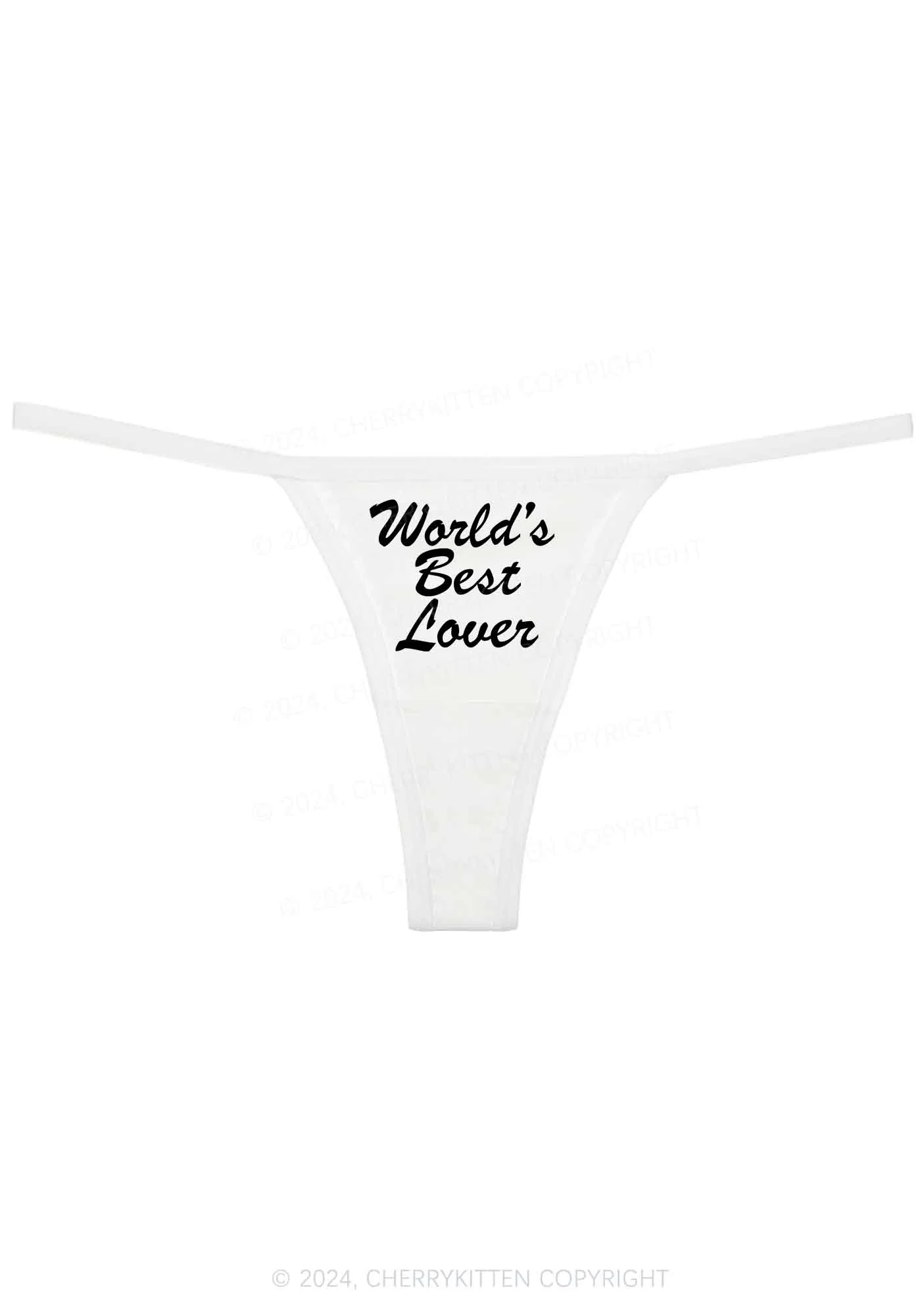 World's Best Lover Y2K Flat String Thong Cherrykitten - Image 3