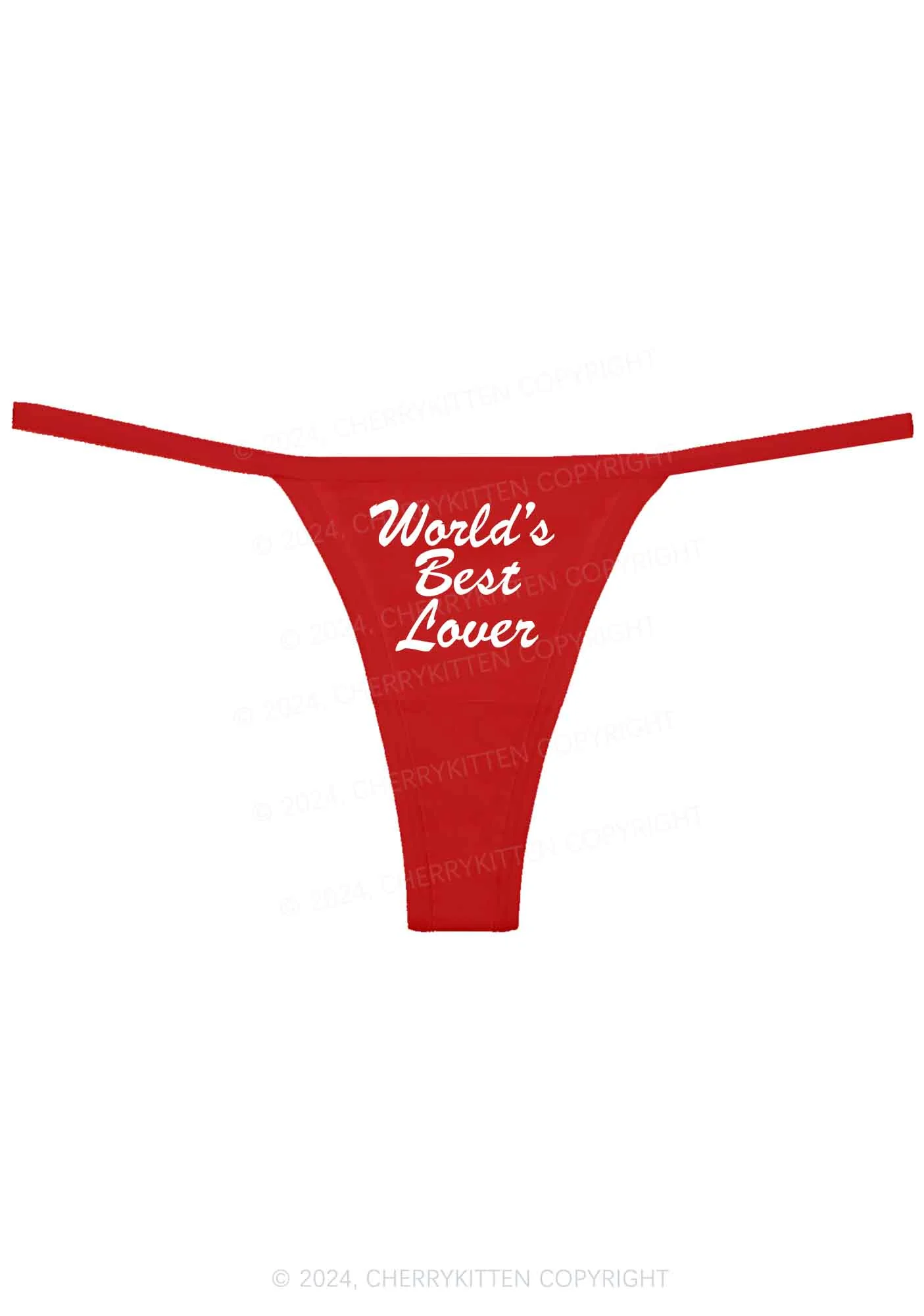 World's Best Lover Y2K Flat String Thong Cherrykitten - Image 4