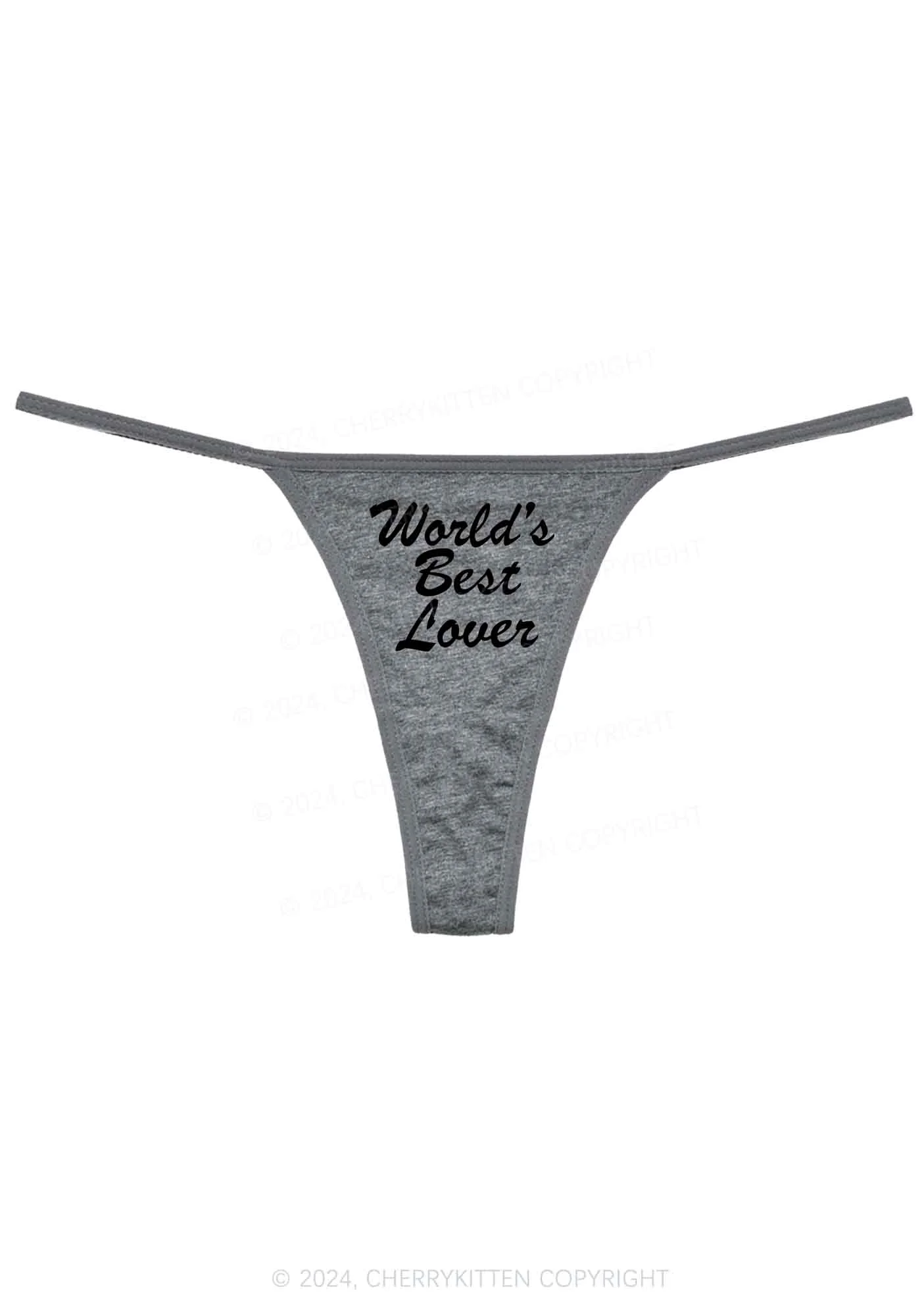 World's Best Lover Y2K Flat String Thong Cherrykitten - Image 6